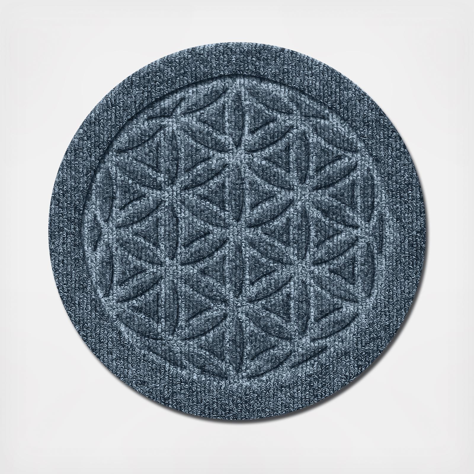 WaterHog Flower of Life Indoor/Outdoor Plant Trivet, Set of 4