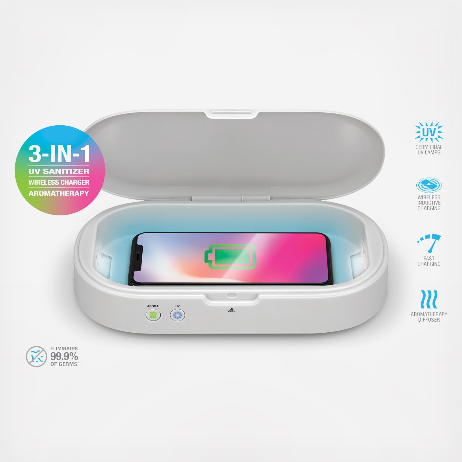 UV LED Sanitizer with Aromatherapy & Wireless Charging 7 UV LED Sanitizer with Aromatherapy & Wireless Charging