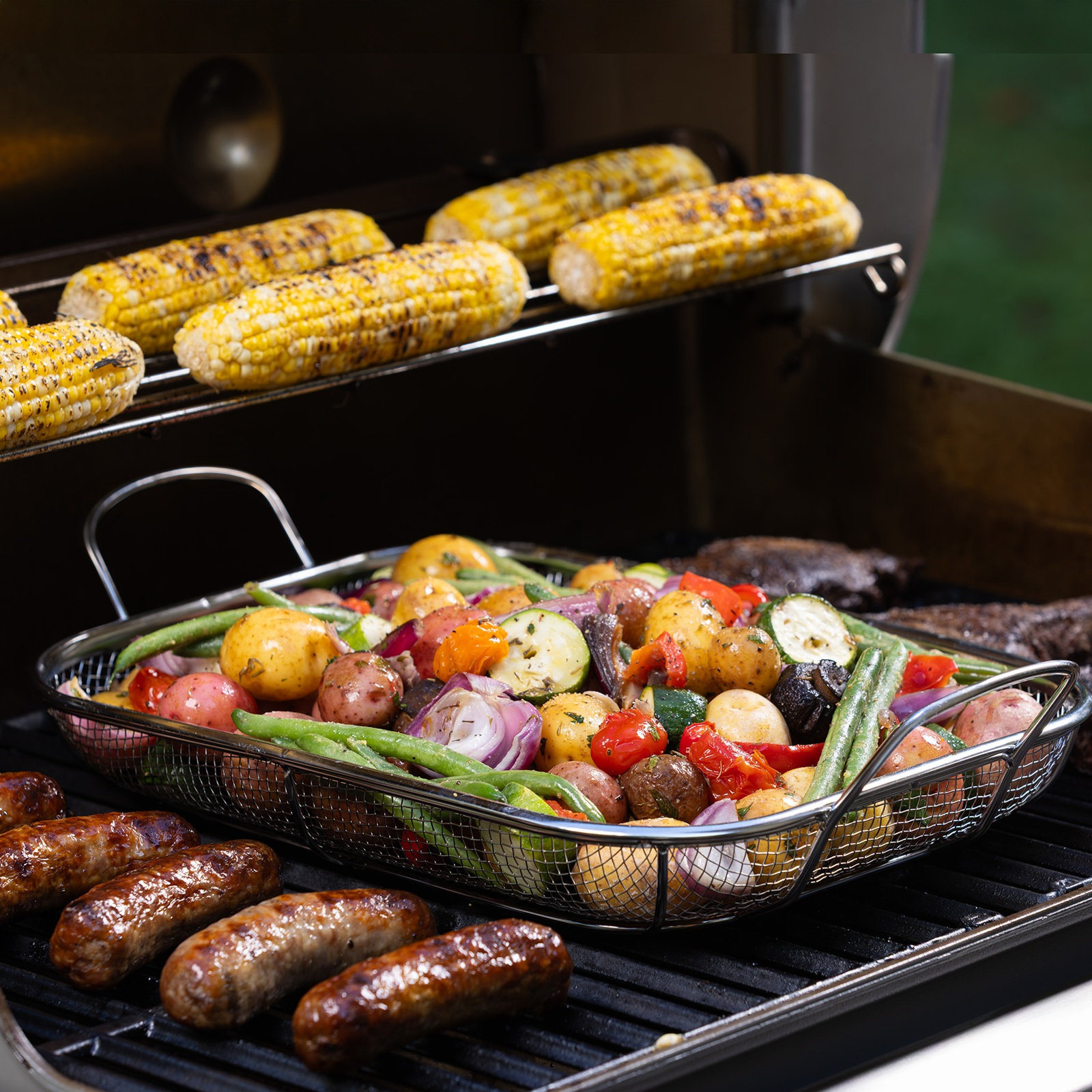 Stainless Steel Mesh Roasting Pan 17 Stainless Steel Mesh Roasting Pan