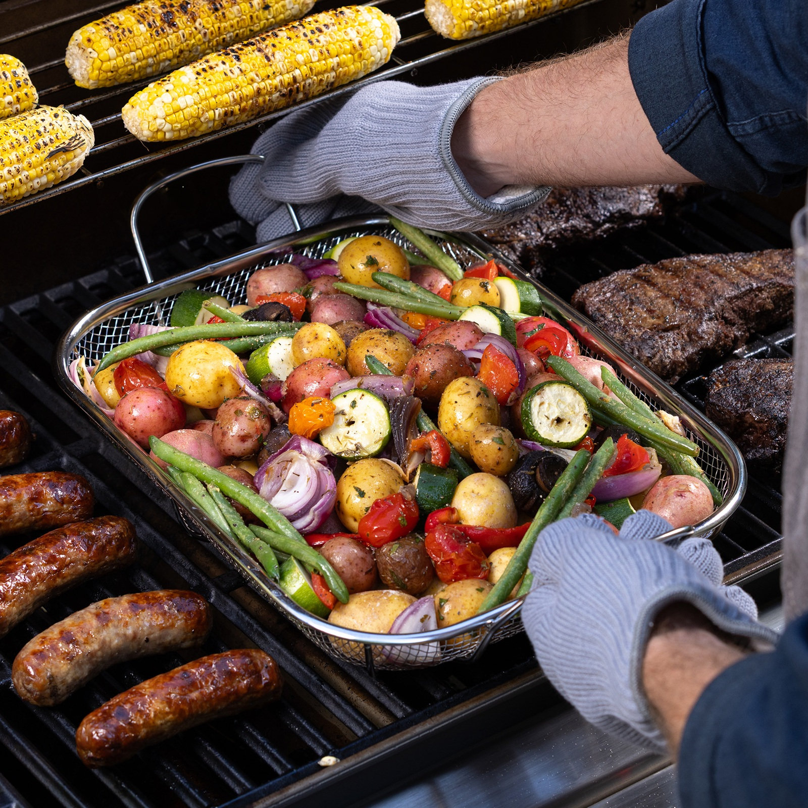 Stainless Steel Mesh Roasting Pan 3 Stainless Steel Mesh Roasting Pan