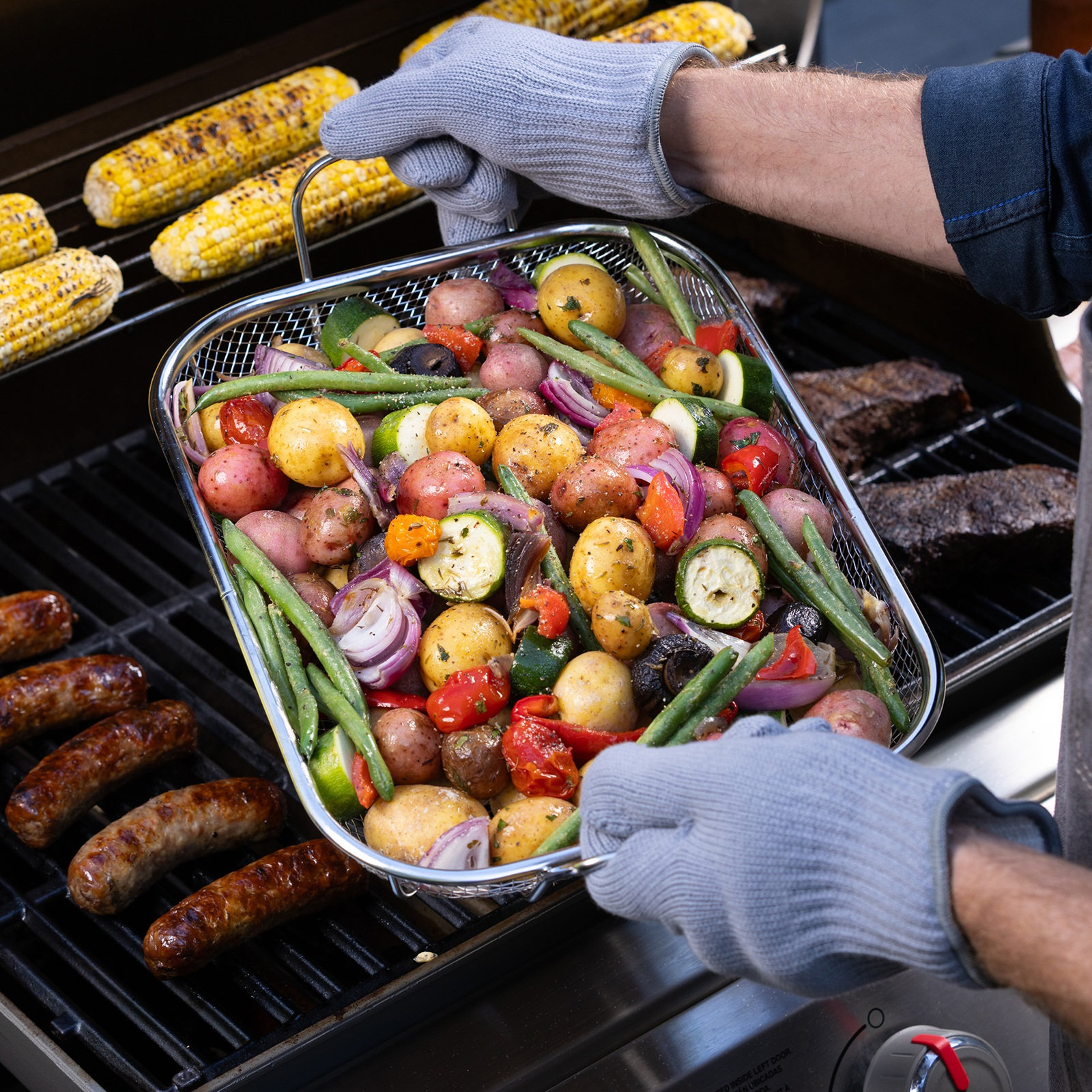 Stainless Steel Mesh Roasting Pan 4 Stainless Steel Mesh Roasting Pan