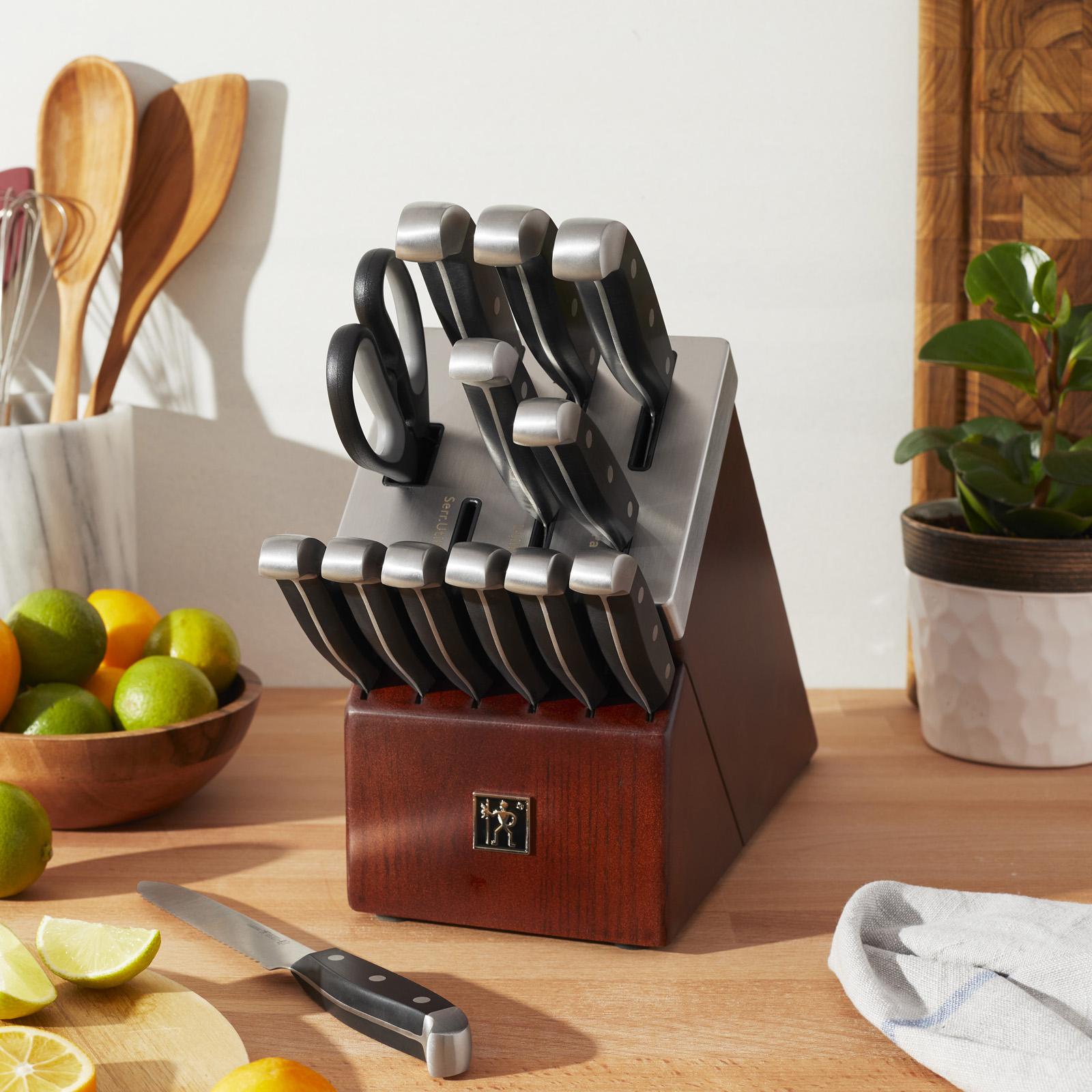 Statement 14-Piece Self-Sharpening Knife Block Set 1 Statement 14-Piece Self-Sharpening Knife Block Set