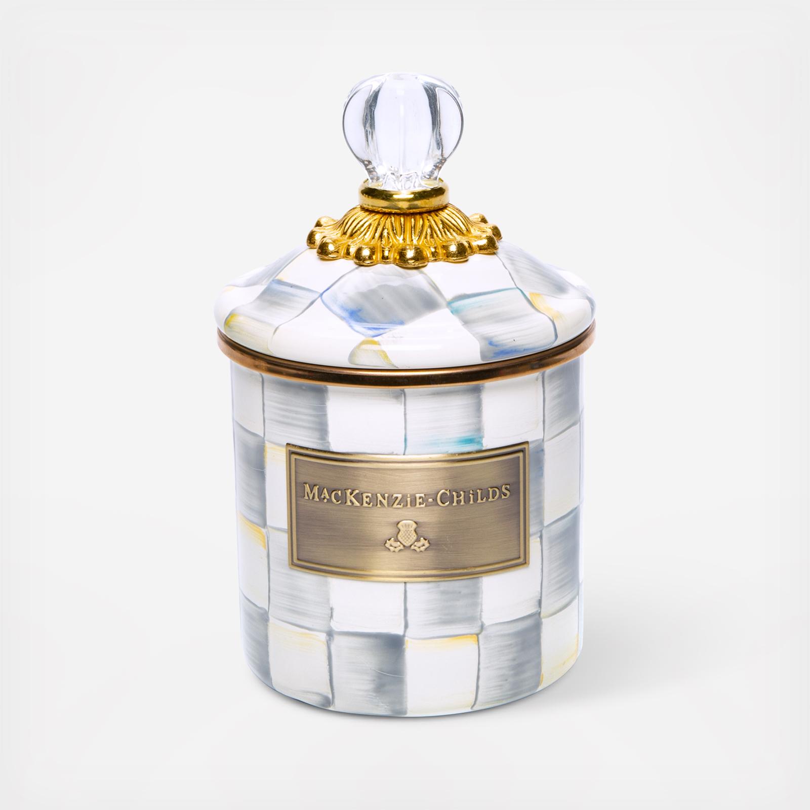 Sterling Check Enamel Canister 4 Sterling Check Enamel Canister