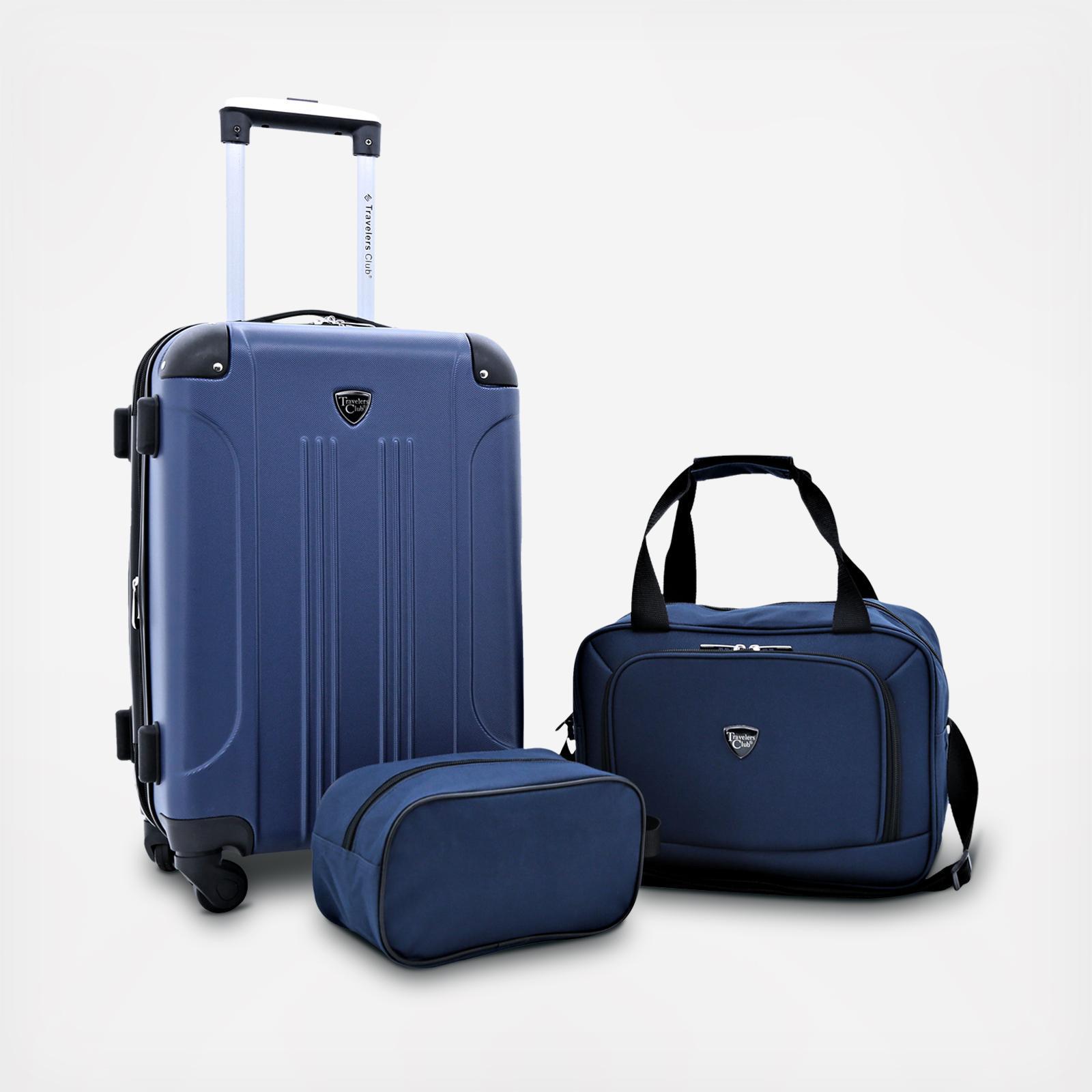 Chicago 3-Piece Hardside Rolling Luggage Collection 5 Chicago 3-Piece Hardside Rolling Luggage Collection