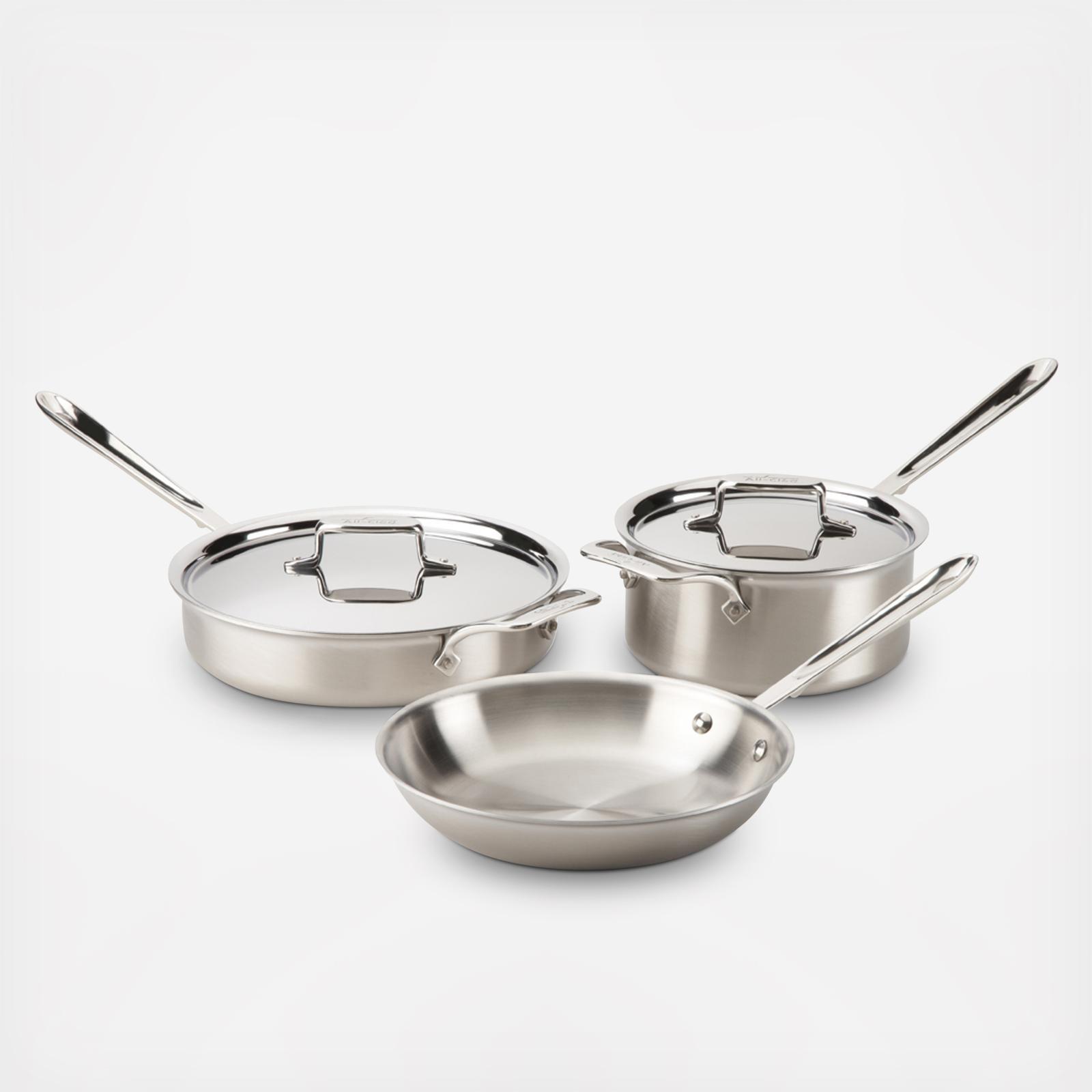 d5 Brushed Stainless Steel 5-Piece Cookware Set 7 d5 Brushed Stainless Steel 5-Piece Cookware Set