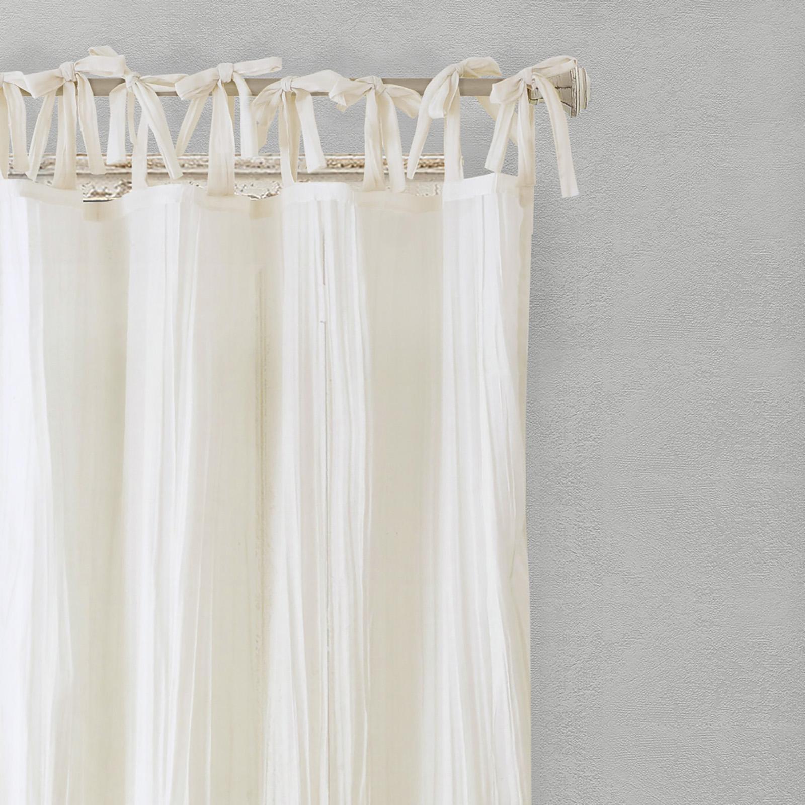 Jolie Semi-Sheer Tab Top Curtain