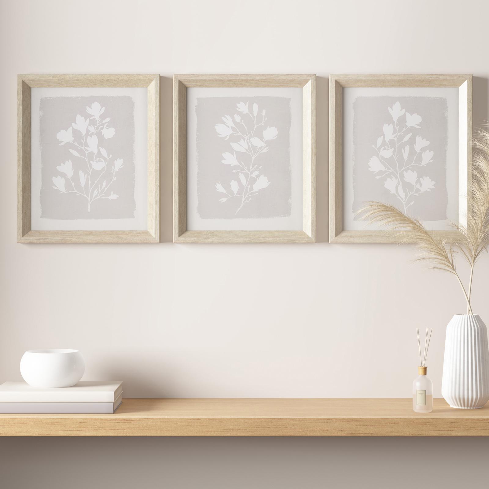 Fair Florets 3-Piece Framed Wall Art Set