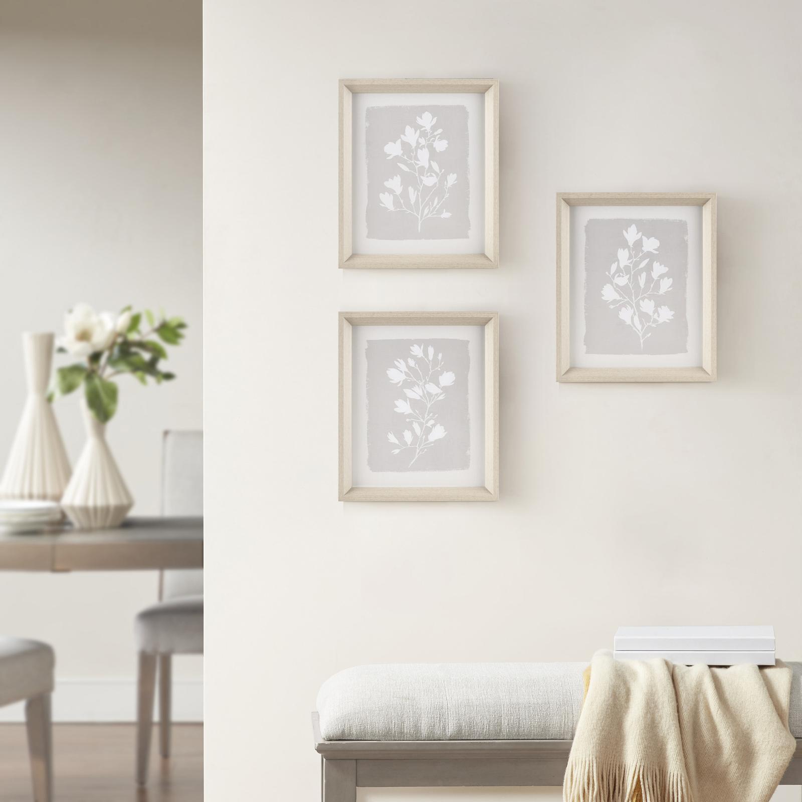 Fair Florets 3-Piece Framed Wall Art Set