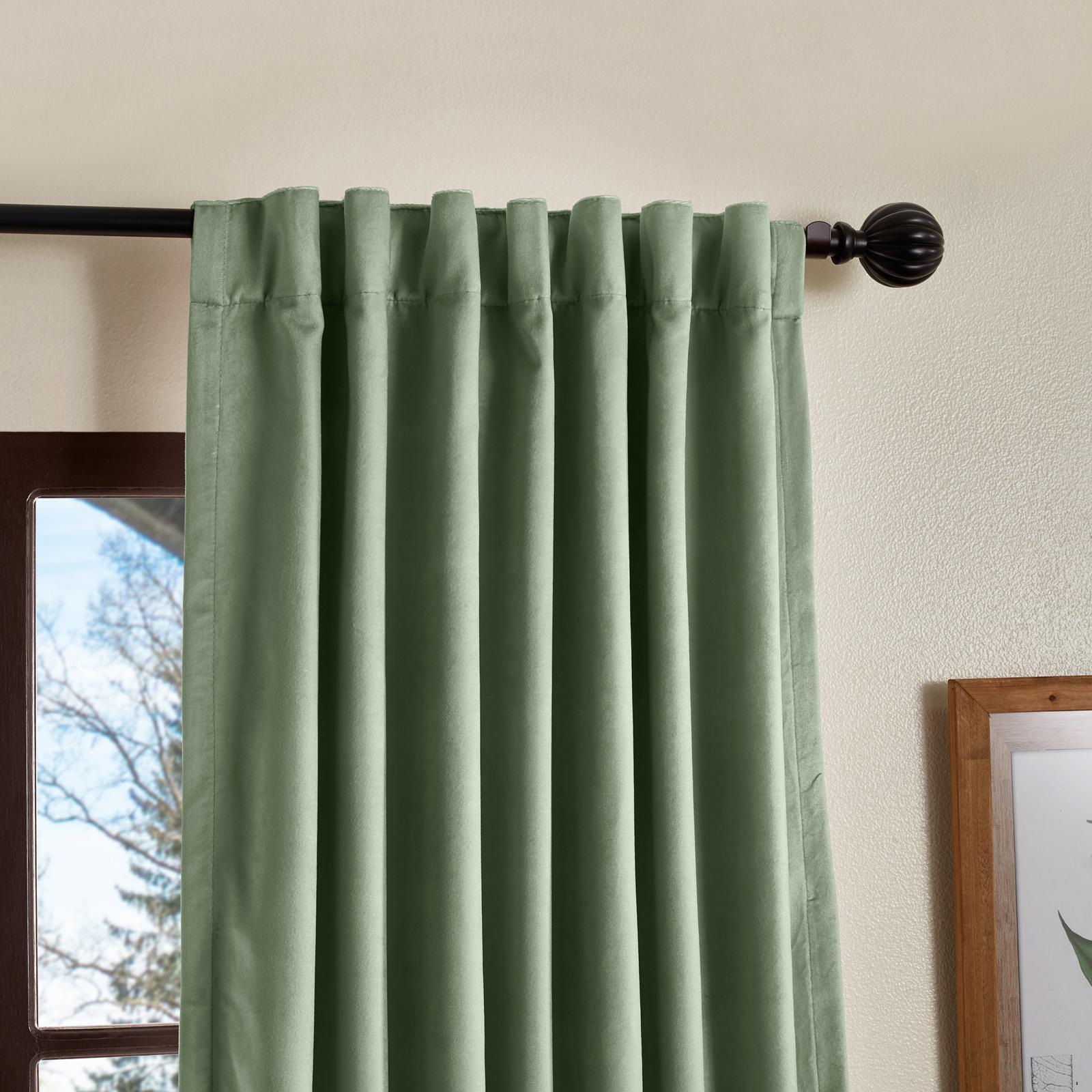 Lucca Velvet Blackout Curtain Panel, Set of 2