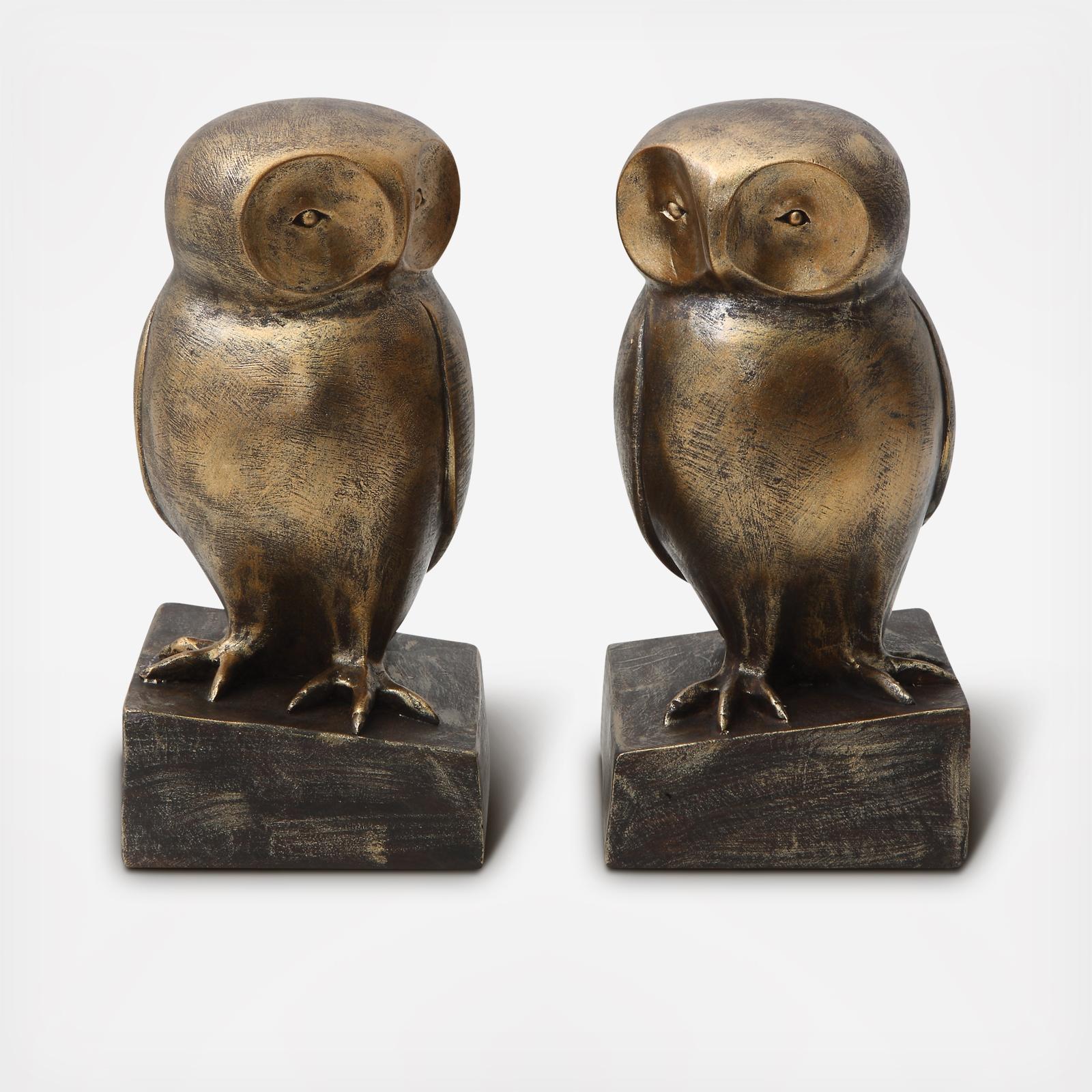 Resin Owl Bookends 7 Resin Owl Bookends