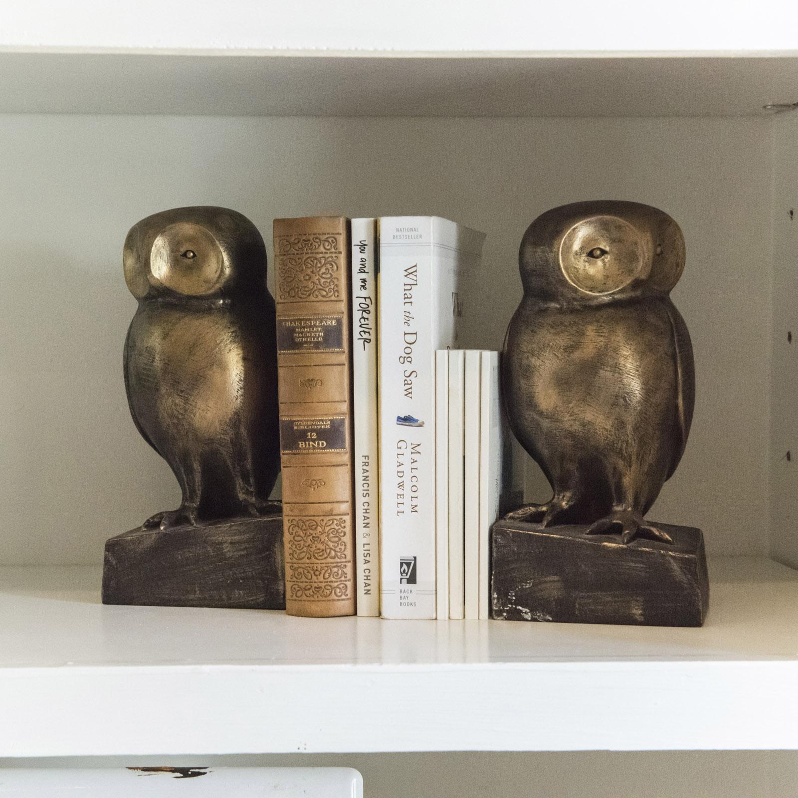 Resin Owl Bookends