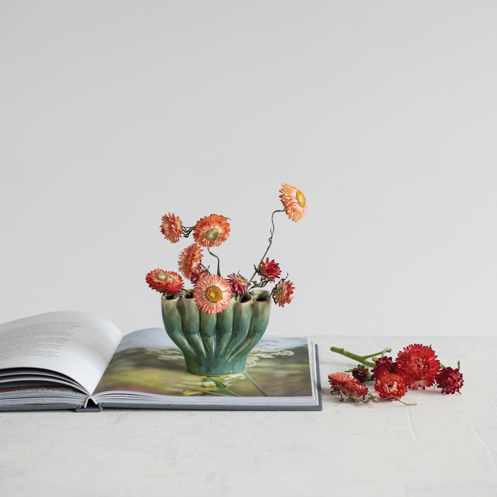 6-Section Sculptural Vase with Reactive Glaze 13 6-Section Sculptural Vase with Reactive Glaze