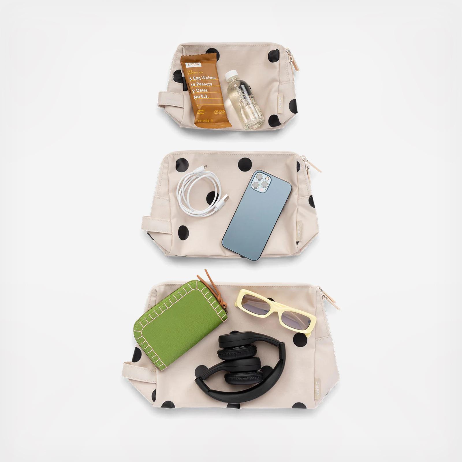 3-Piece Water Resistant Zip Pouch Set 3 3-Piece Water Resistant Zip Pouch Set