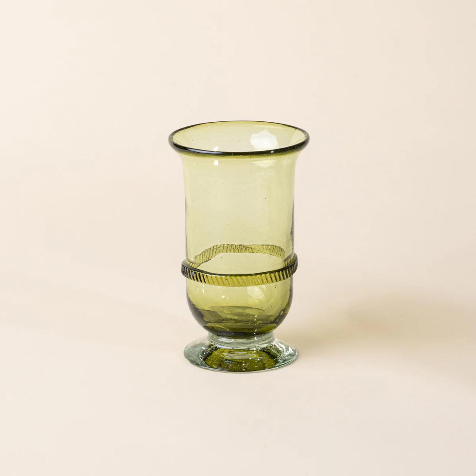 Banded Glassware Tall Vase 2 Banded Glassware Tall Vase