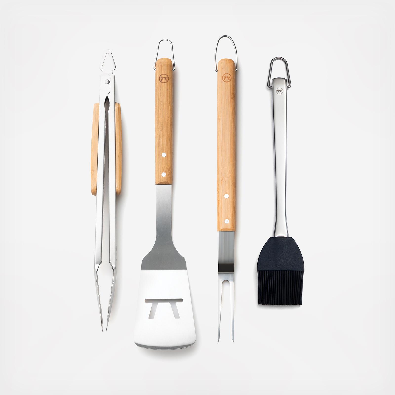 Verde 4-Piece Barbeque Grill Tool Set 6 Verde 4-Piece Barbeque Grill Tool Set