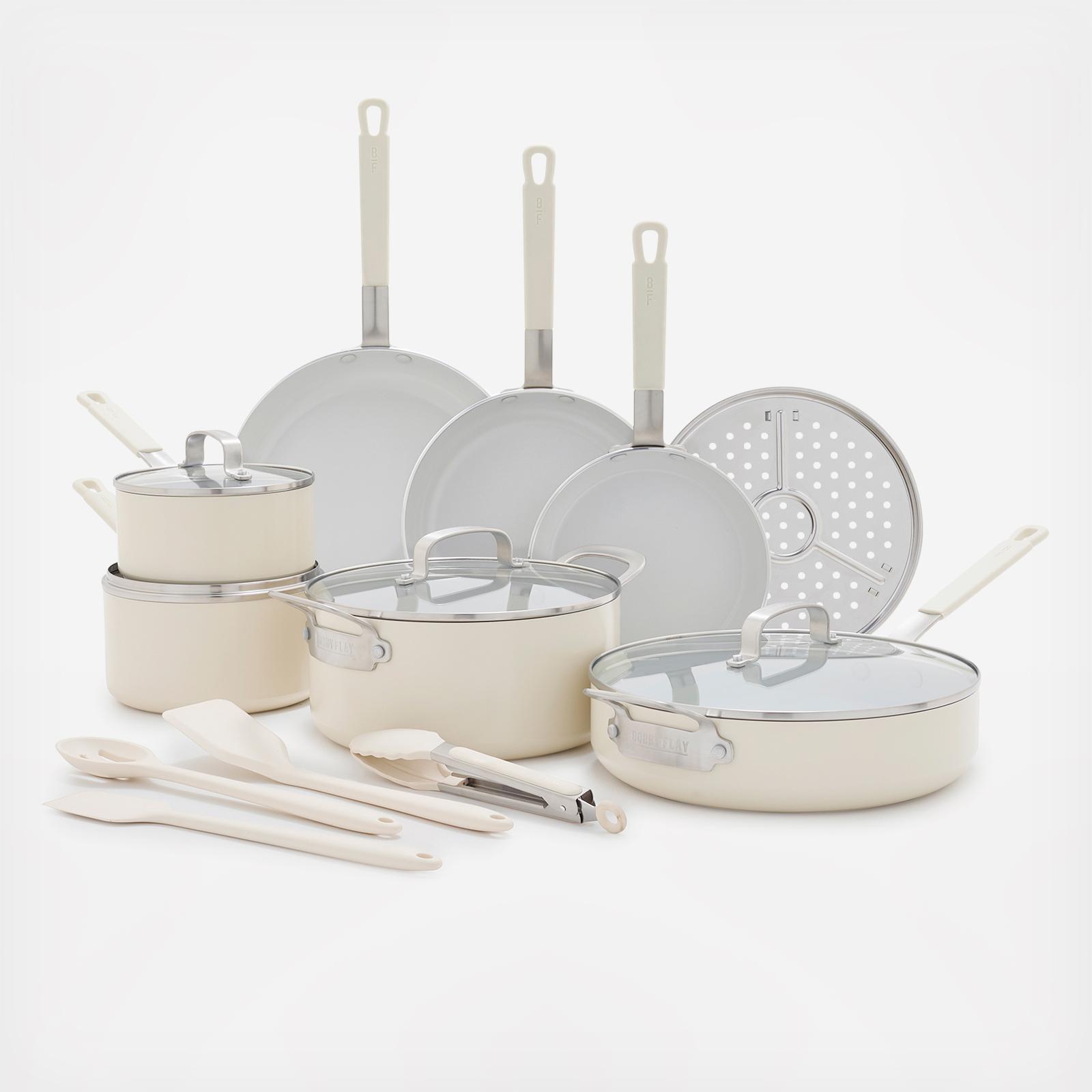 Bobby Flay Professional Grade Ceramic Nonstick 16-Piece Cookware Set 2 Bobby Flay Professional Grade Ceramic Nonstick 16-Piece Cookware Set