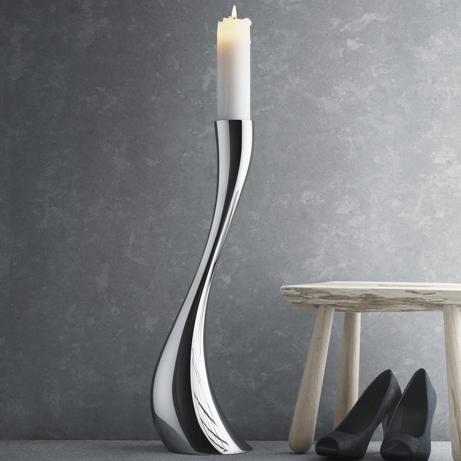 Cobra Stainless Steel Candleholder, Set of 2 4 Cobra Stainless Steel Candleholder, Set of 2