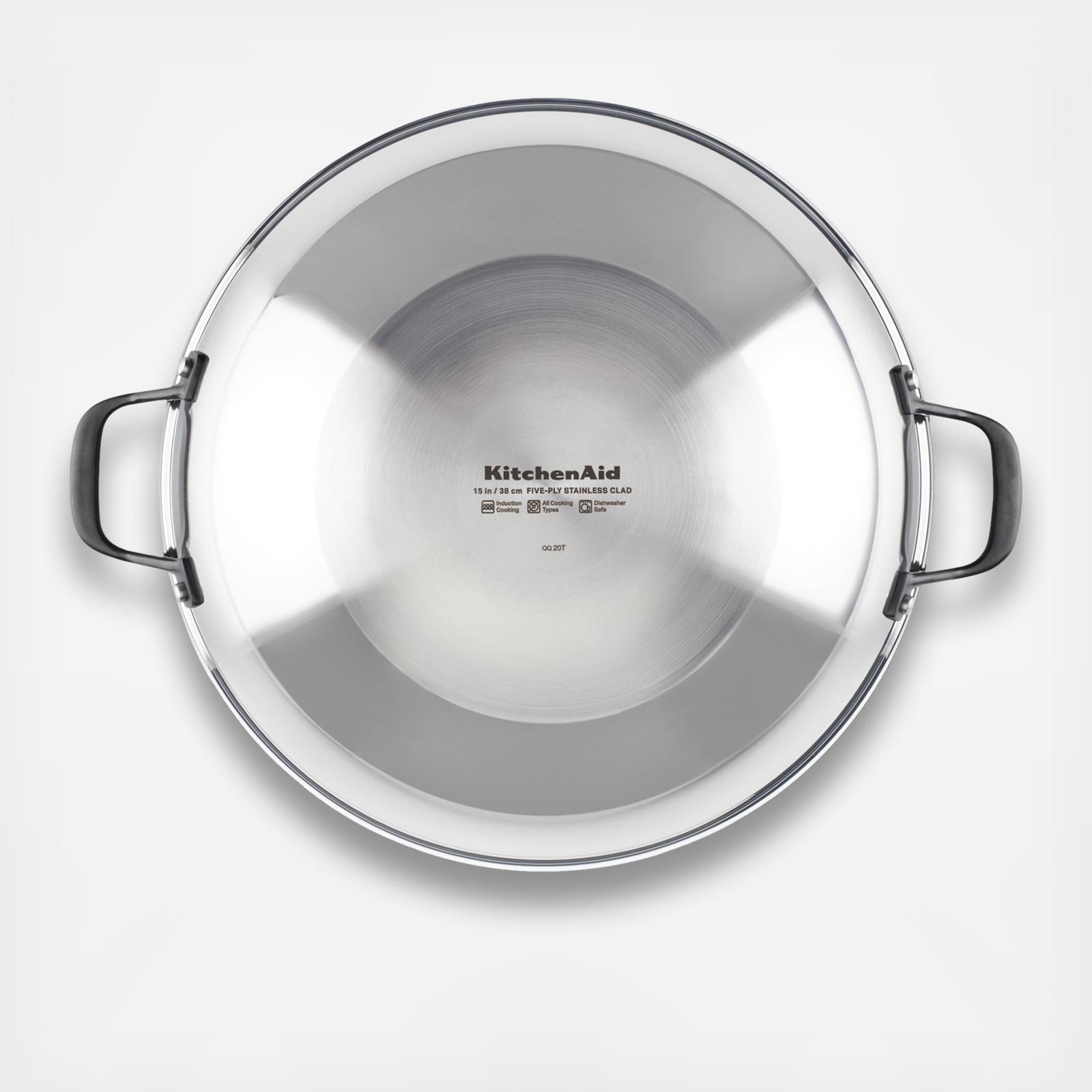 5-Ply Clad Stainless Steel Wok 3 5-Ply Clad Stainless Steel Wok