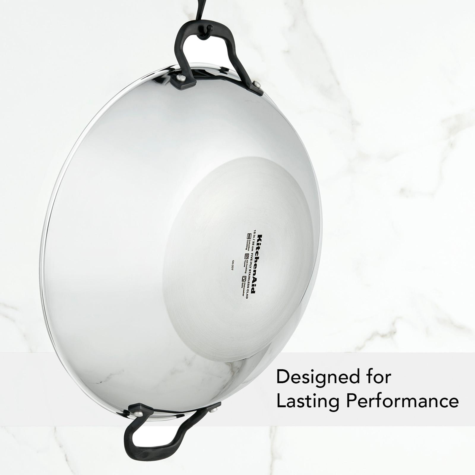 5-Ply Clad Stainless Steel Wok 7 5-Ply Clad Stainless Steel Wok