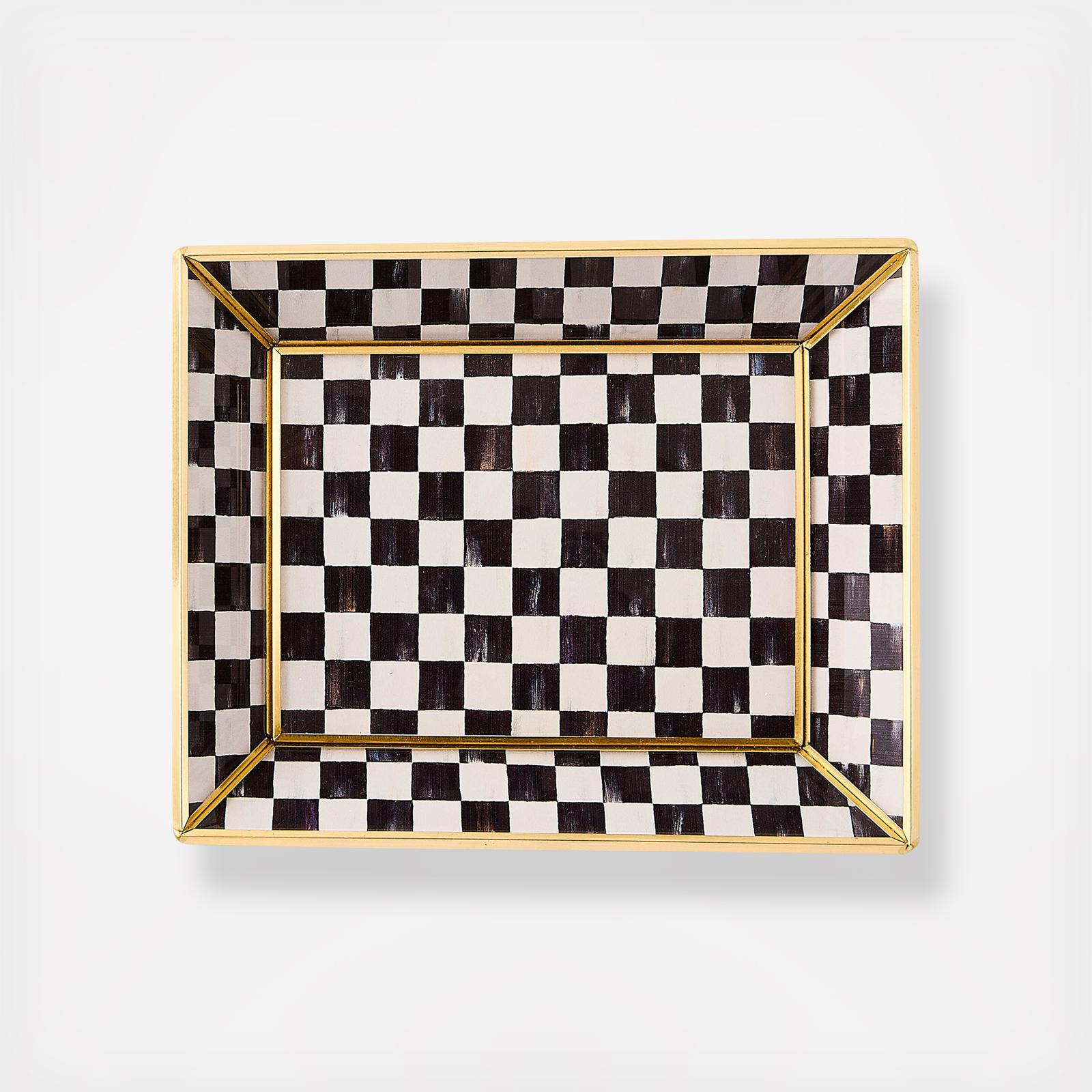 Courtly Check Small Glass Vanity Tray 12 Courtly Check Small Glass Vanity Tray
