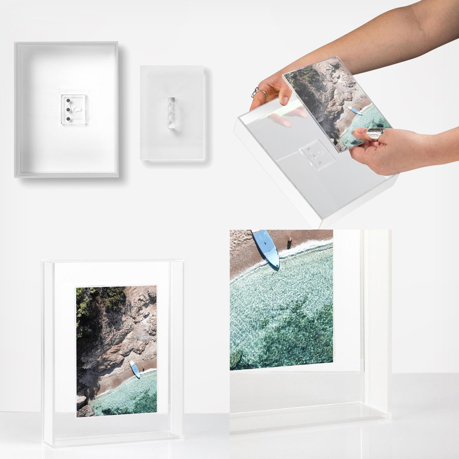 Frost Float Frame with Magnetic Photo Holder 4 Frost Float Frame with Magnetic Photo Holder