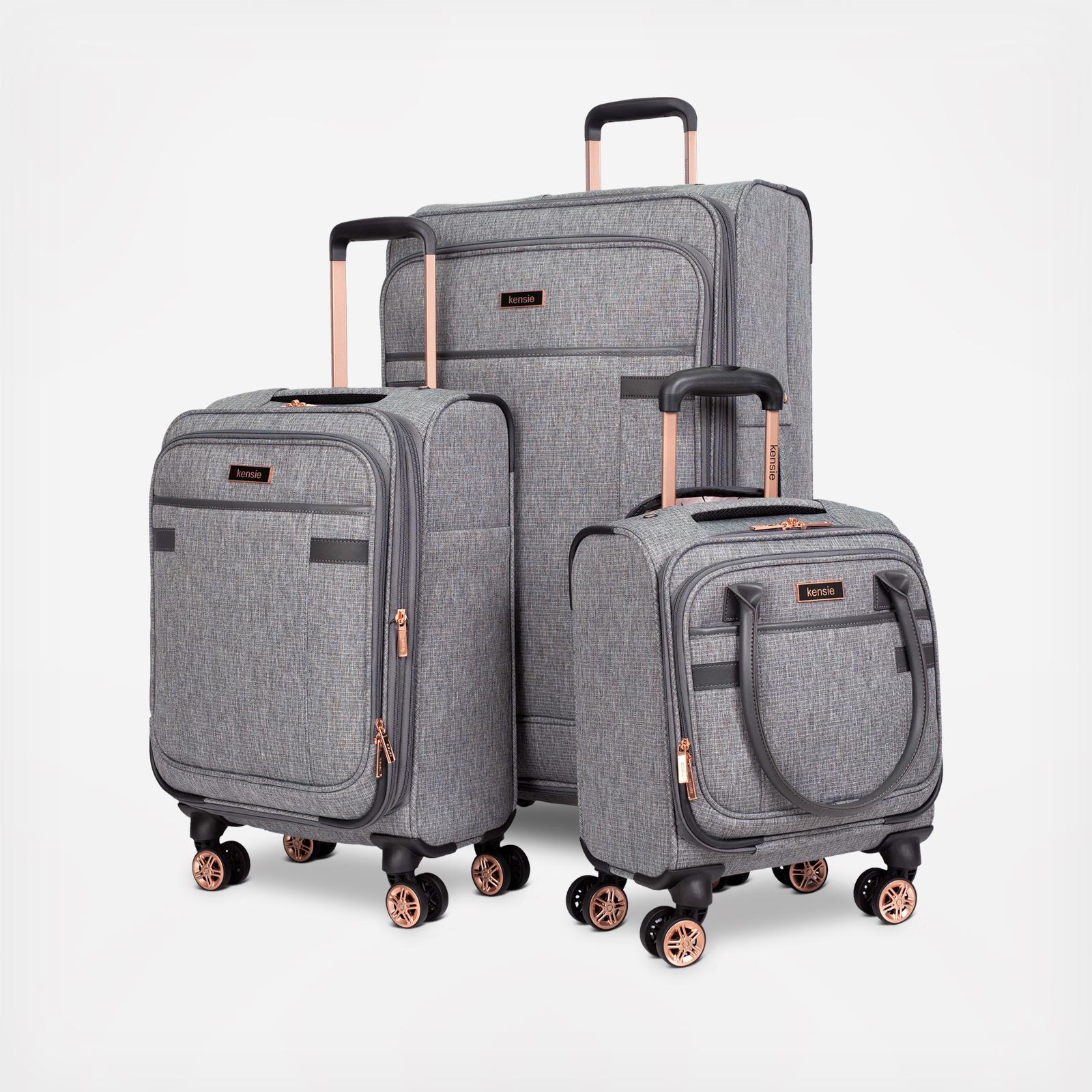 Kensie 3-Piece Expandable Softside Rolling Luggage Set 14 Kensie 3-Piece Expandable Softside Rolling Luggage Set