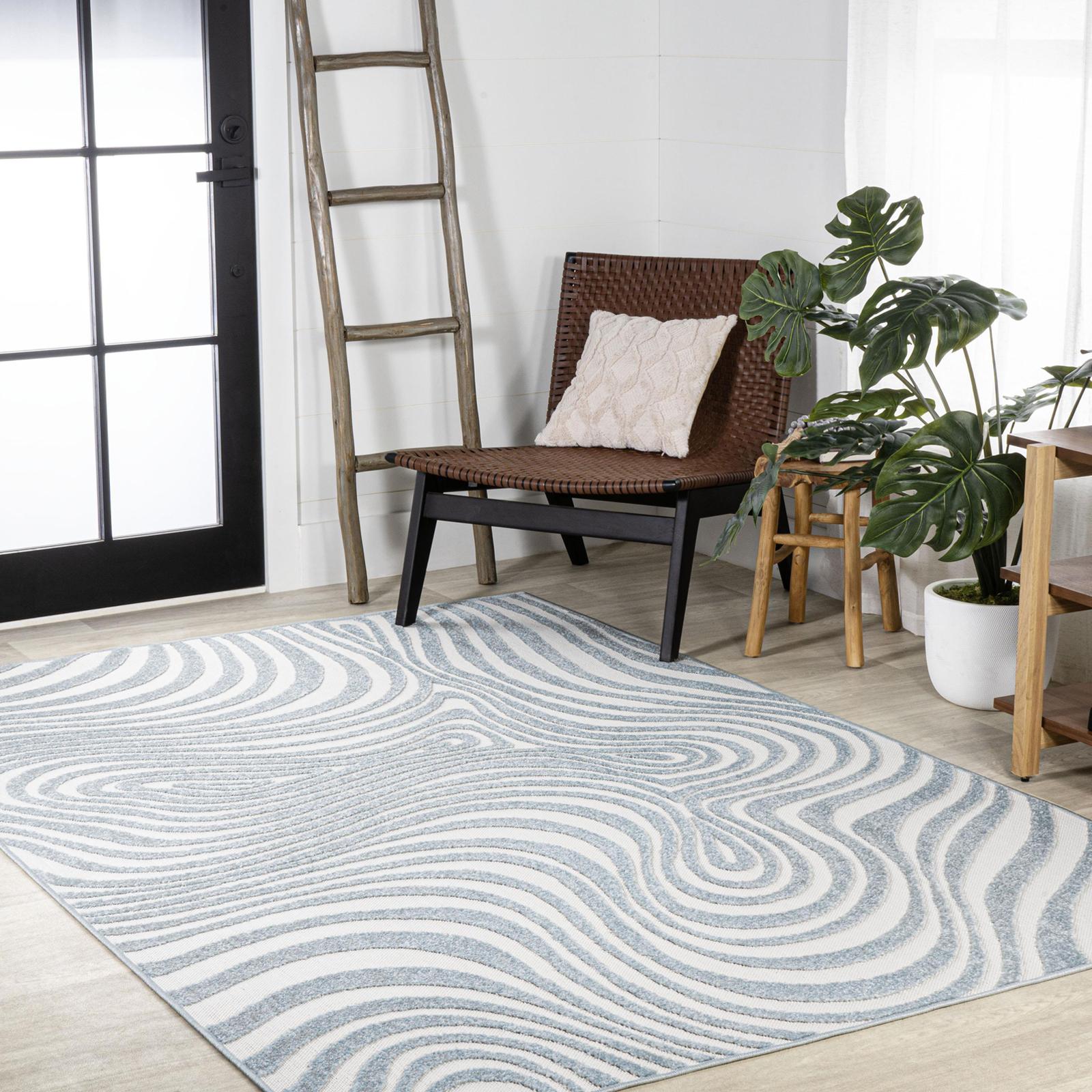 Maribo Abstract Groovy Area Rug 4 Maribo Abstract Groovy Area Rug