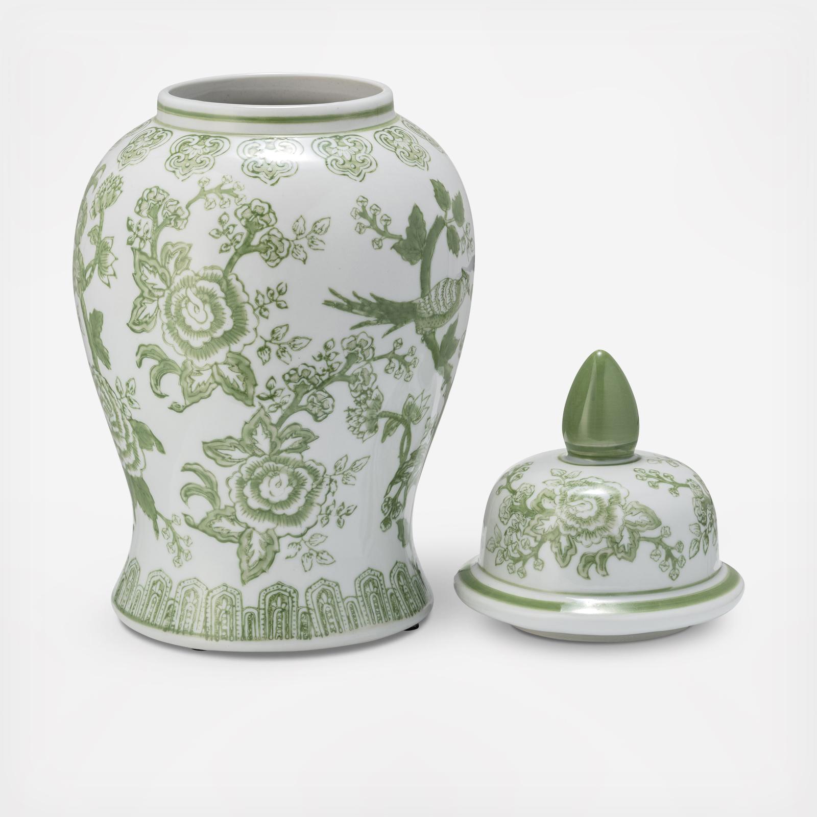 Modern Contemporary Chinoiserie Temple Jar 2 Modern Contemporary Chinoiserie Temple Jar