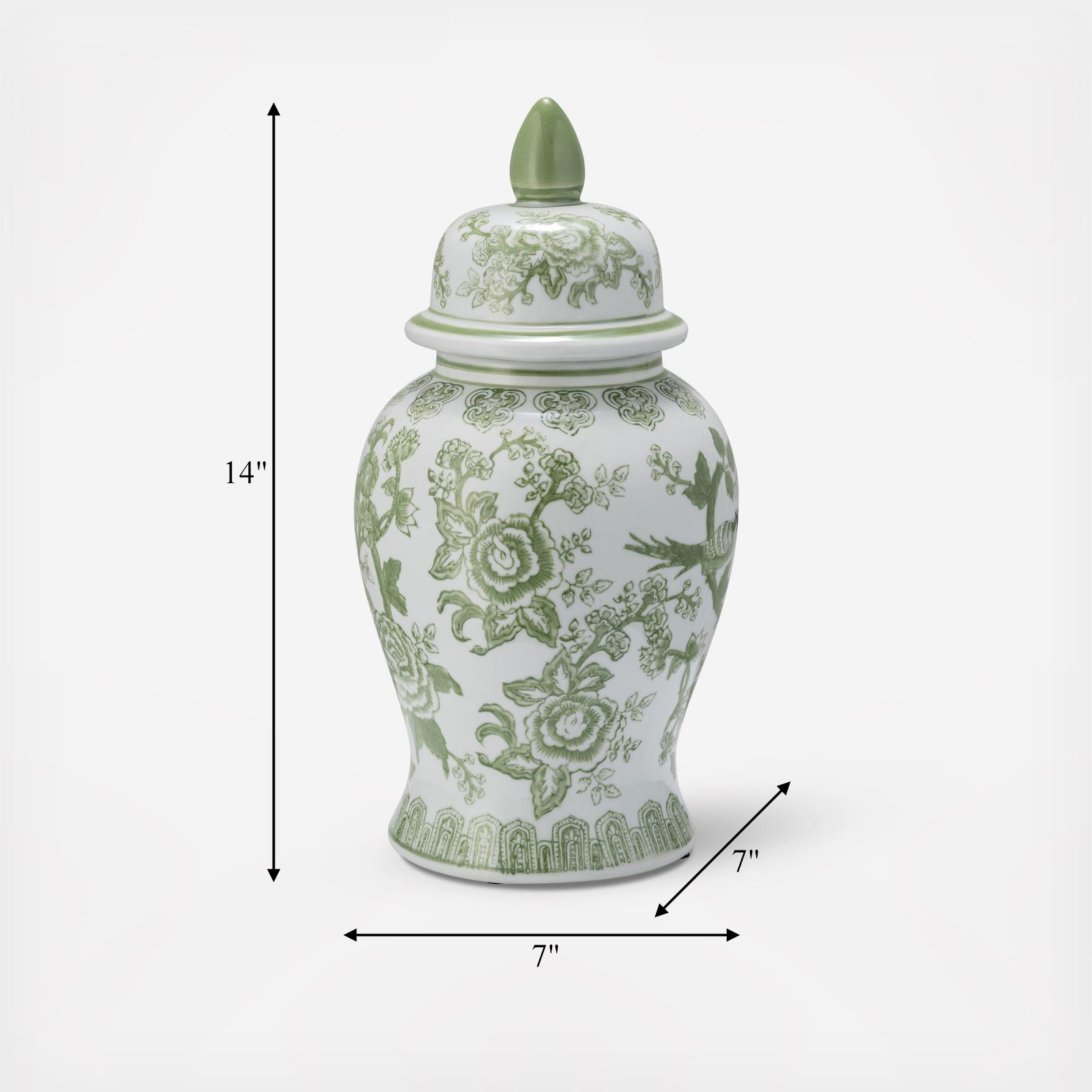 Modern Contemporary Chinoiserie Temple Jar 6 Modern Contemporary Chinoiserie Temple Jar