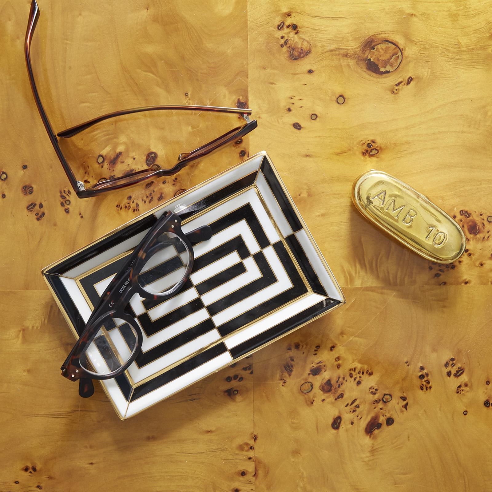 Op Art Rectangle Tray 1 Op Art Rectangle Tray