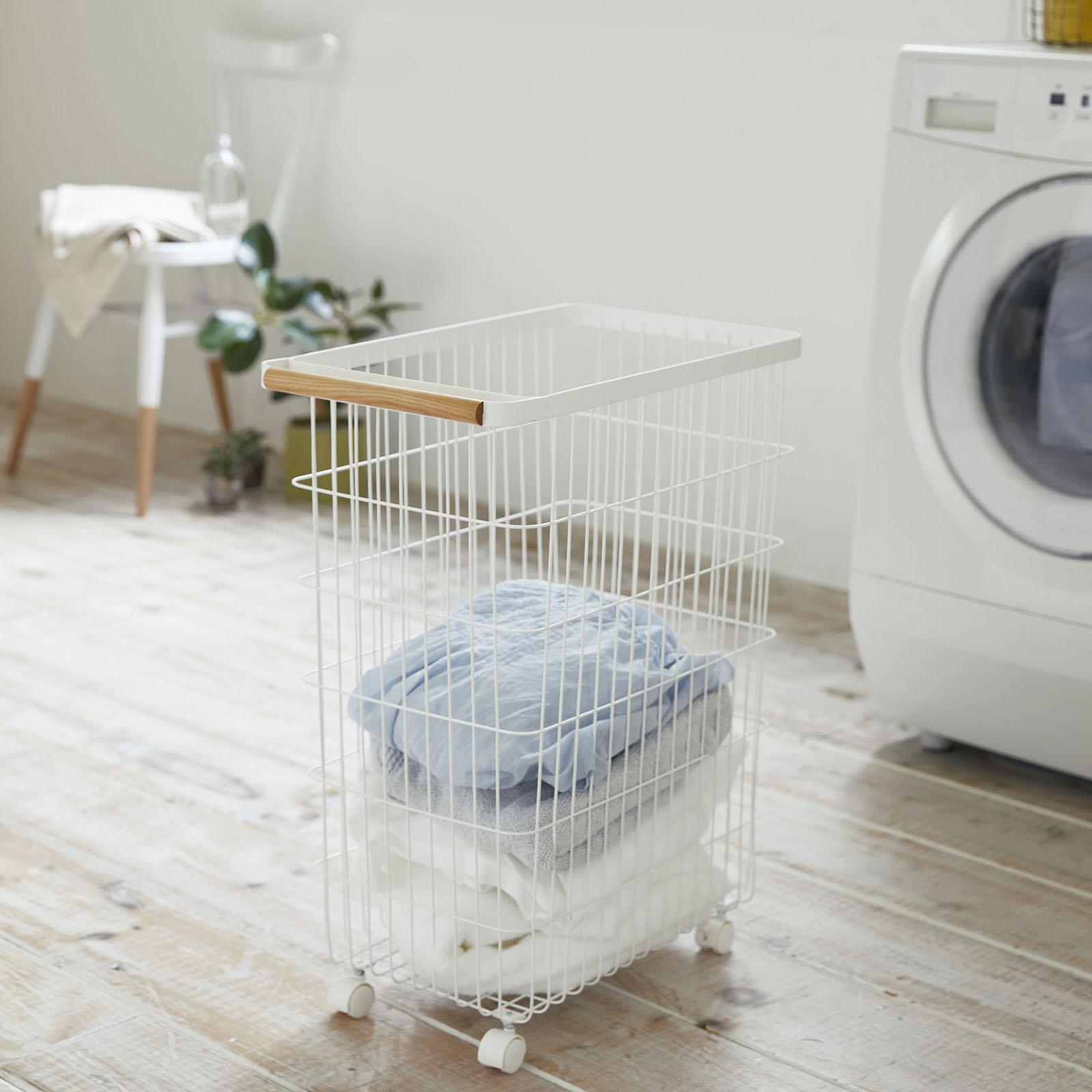 Tosca Slim Rolling Laundry Basket 1 Tosca Slim Rolling Laundry Basket