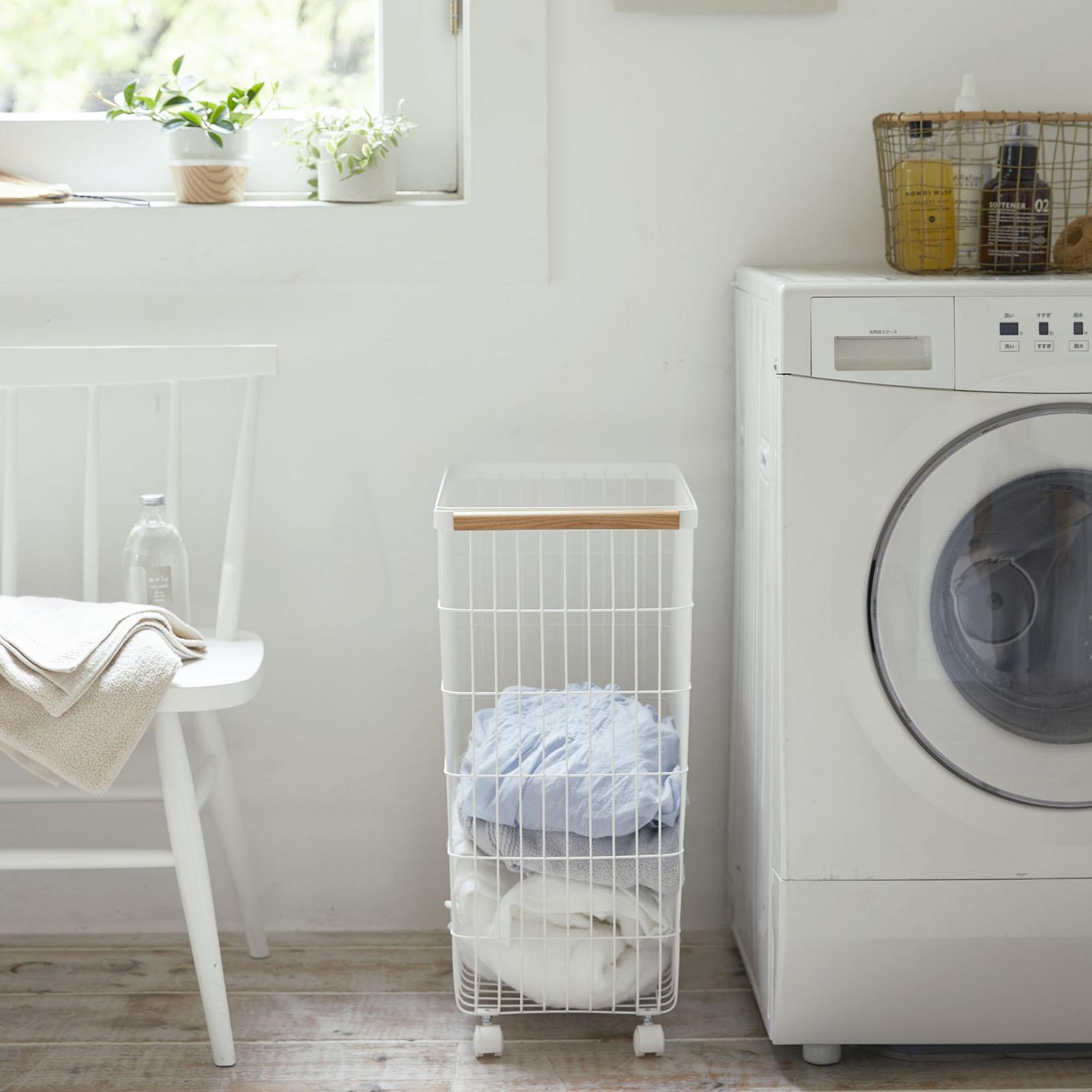 Tosca Slim Rolling Laundry Basket 5 Tosca Slim Rolling Laundry Basket