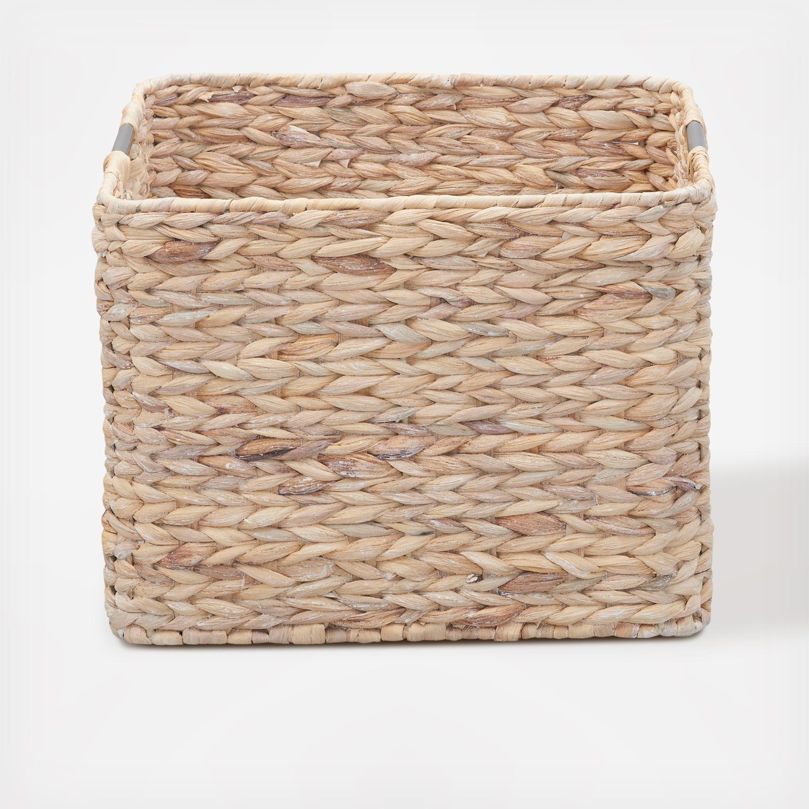 Square Wicker Basket with Handle 4 Square Wicker Basket with Handle