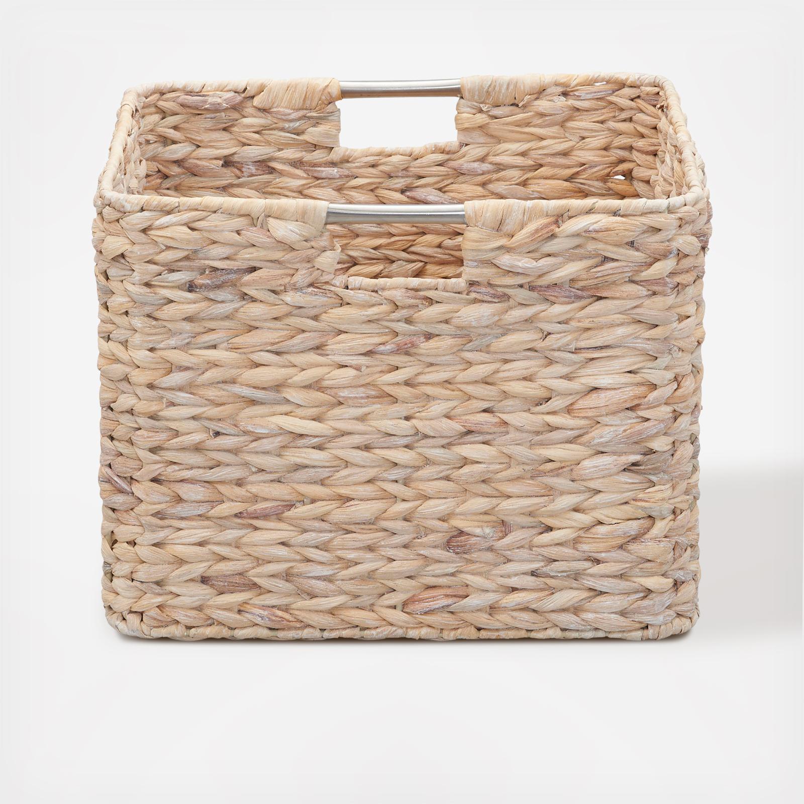 Square Wicker Basket with Handle 6 Square Wicker Basket with Handle