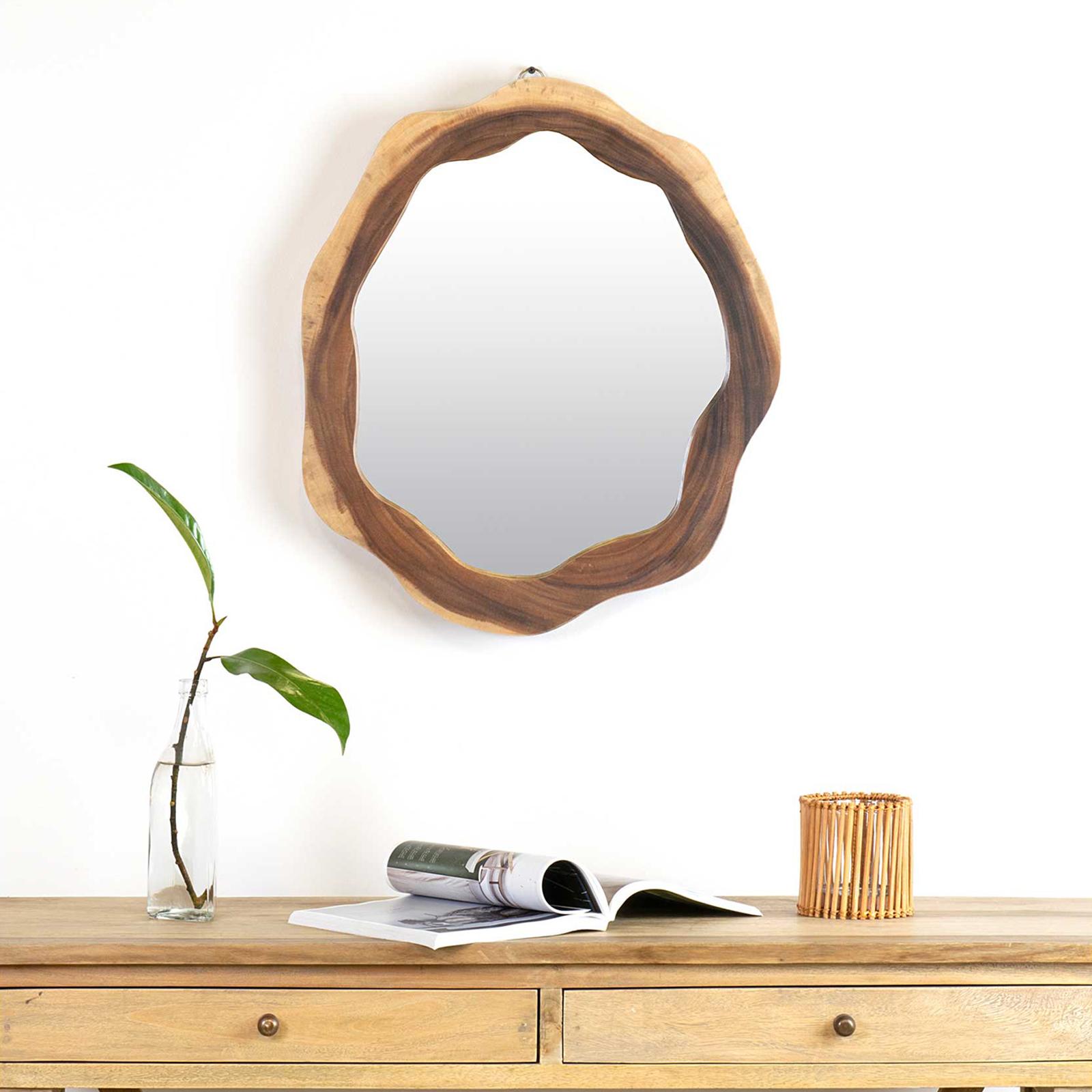 Victor Live Edge Solid Wood Mirror