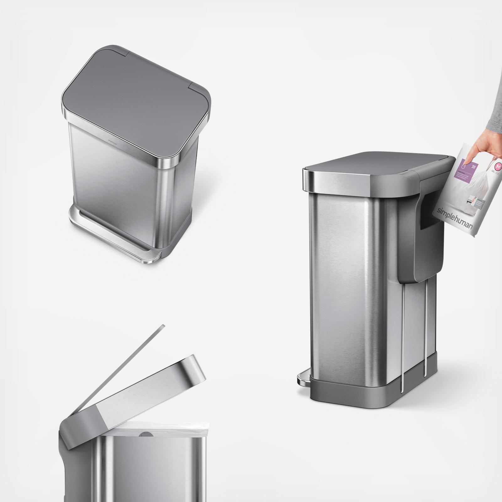 Stainless Steel Step Can with Liner Pocket with Plastic Lid 4 Stainless Steel Step Can with Liner Pocket with Plastic Lid