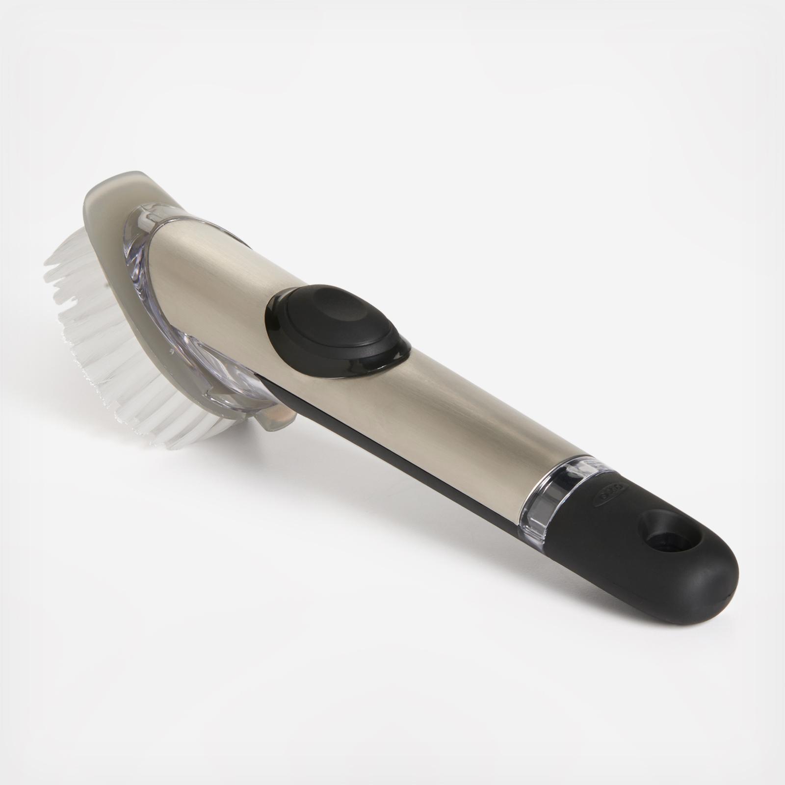 SteeL Soap Dispensing Dish Brush, Set of 3