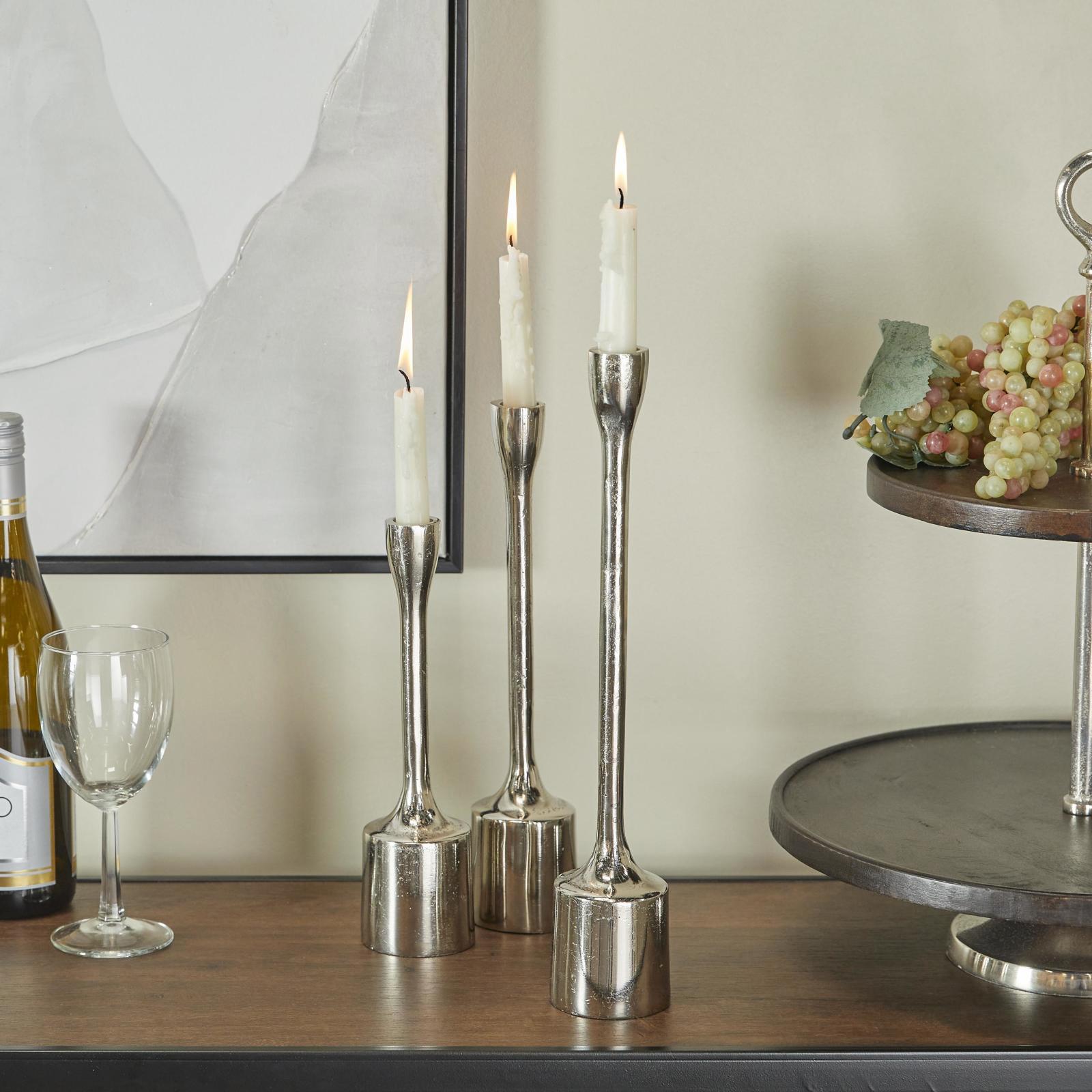 3-Piece Slim Decorative Candle Holder Set 5 3-Piece Slim Decorative Candle Holder Set