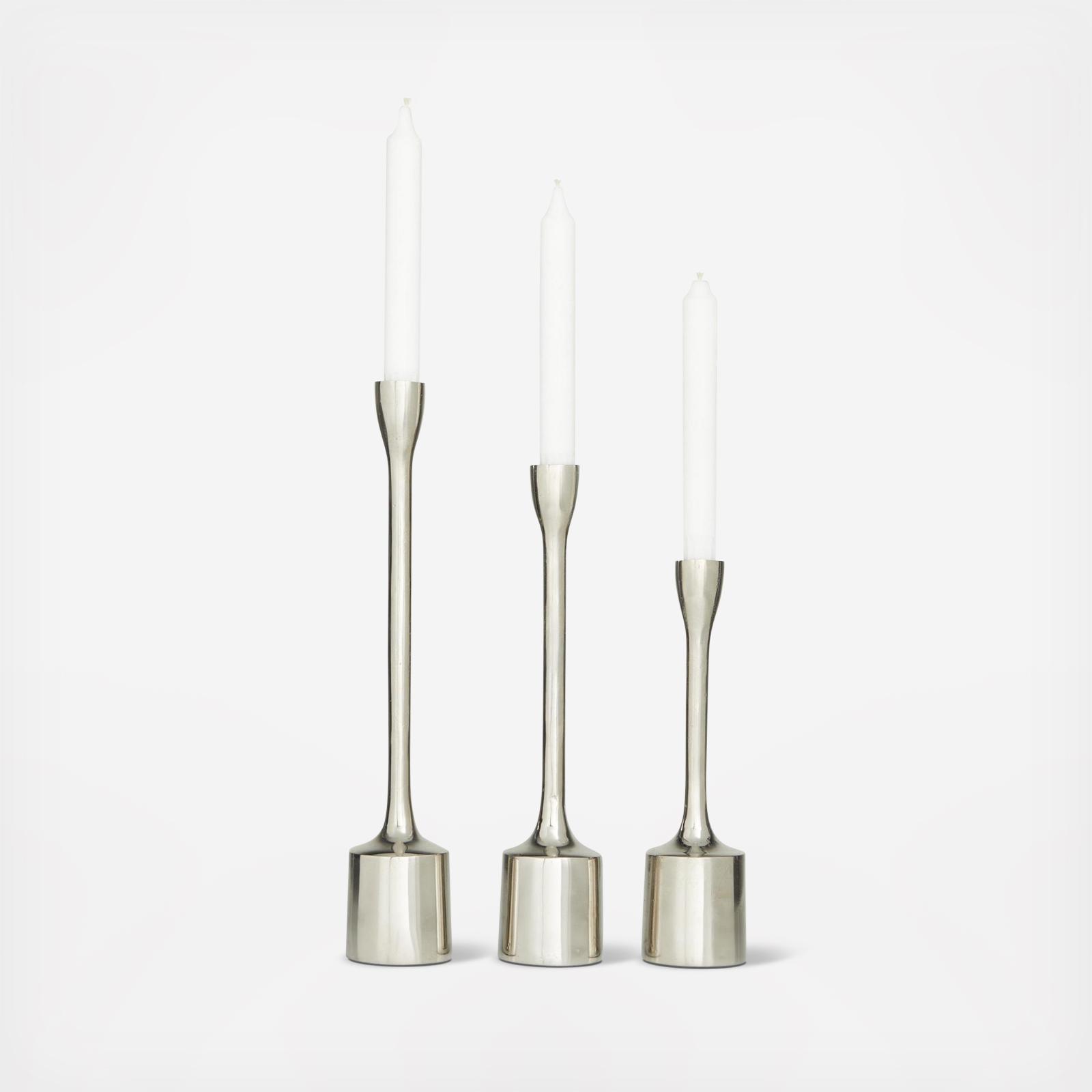 3-Piece Slim Decorative Candle Holder Set