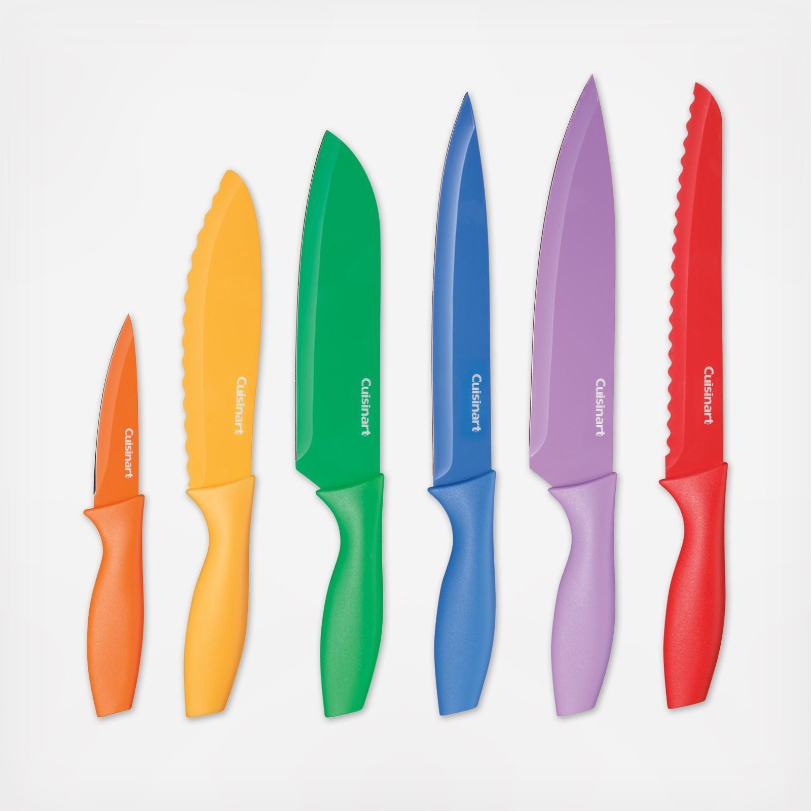 12-Piece Nonstick Color Knife Set with Blade Guards C55-01-12PCKS 1 12-Piece Nonstick Color Knife Set with Blade Guards C55-01-12PCKS