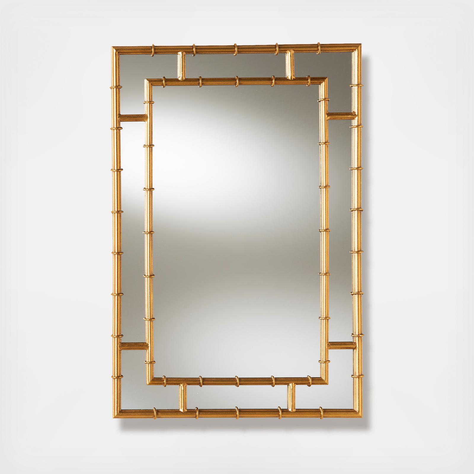Adra Bamboo Accent Wall Mirror