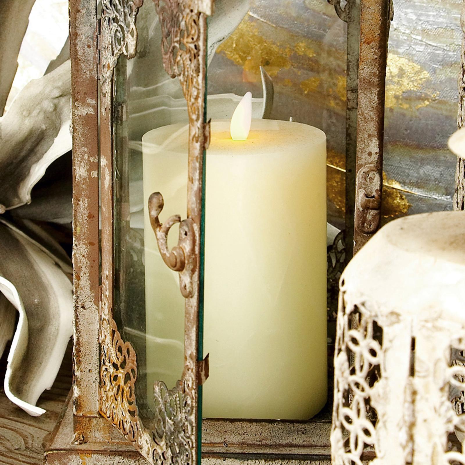 3-Piece Traditional Wax Flameless Candles Set 1 3-Piece Traditional Wax Flameless Candles Set