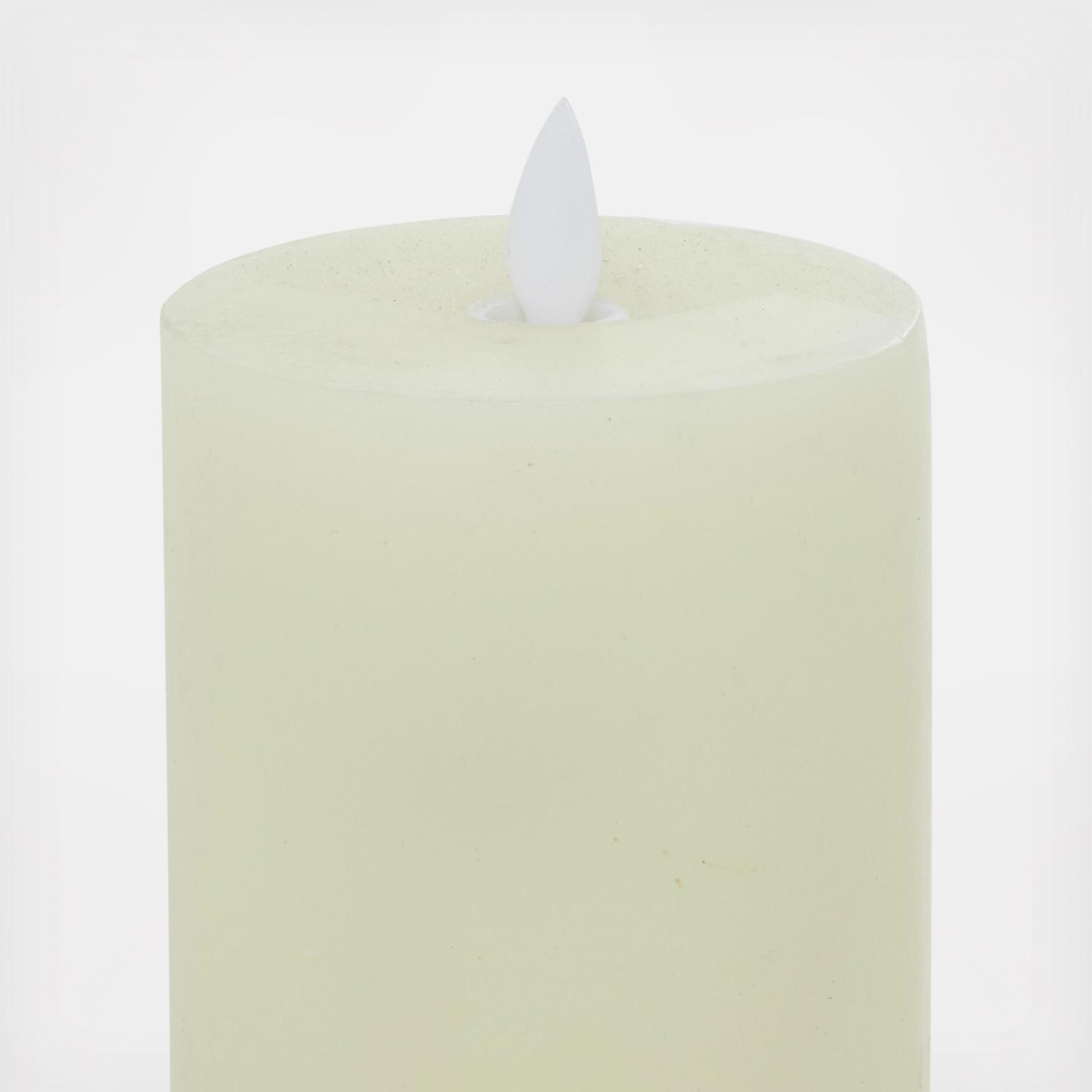 3-Piece Traditional Wax Flameless Candles Set 3 3-Piece Traditional Wax Flameless Candles Set