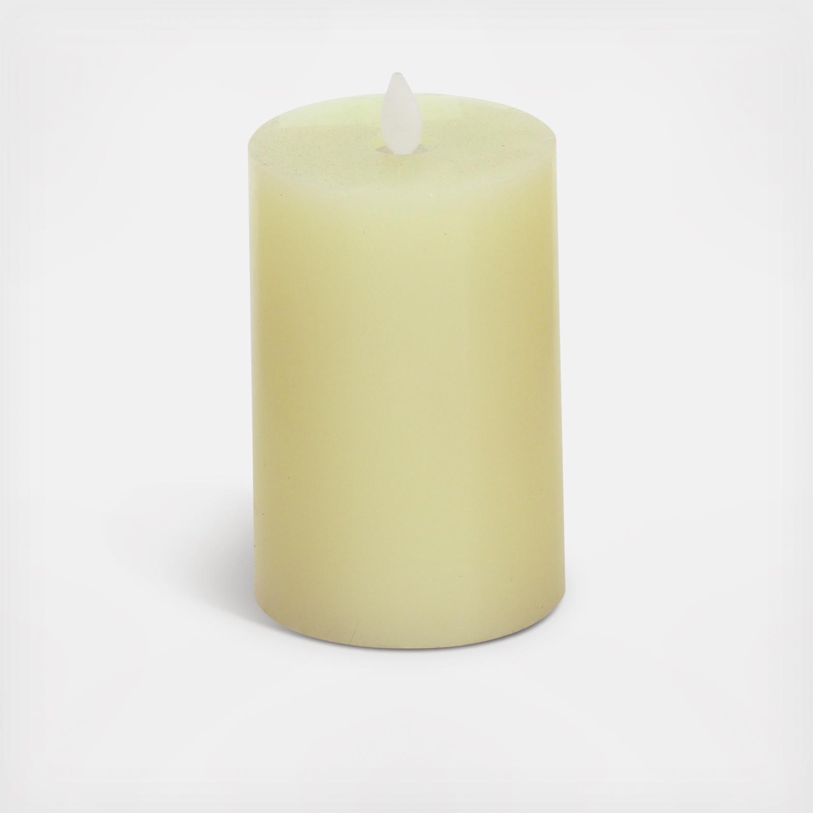 3-Piece Traditional Wax Flameless Candles Set 5 3-Piece Traditional Wax Flameless Candles Set