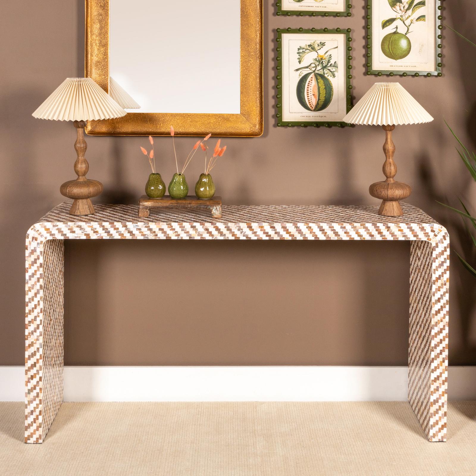 Andi Resin Lamp with Pleated Shade 3 Andi Resin Lamp with Pleated Shade