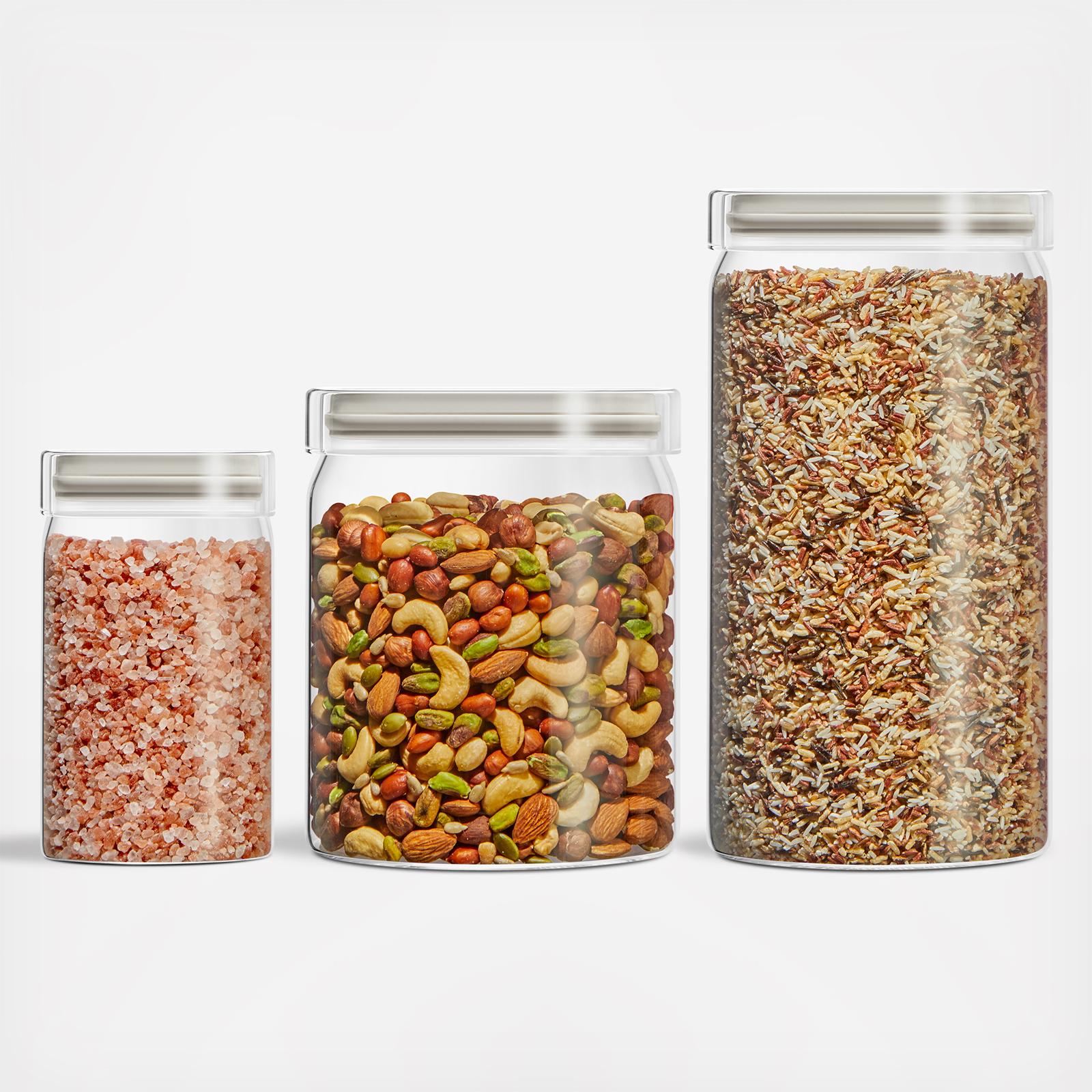 3-Piece Glass Canister Set