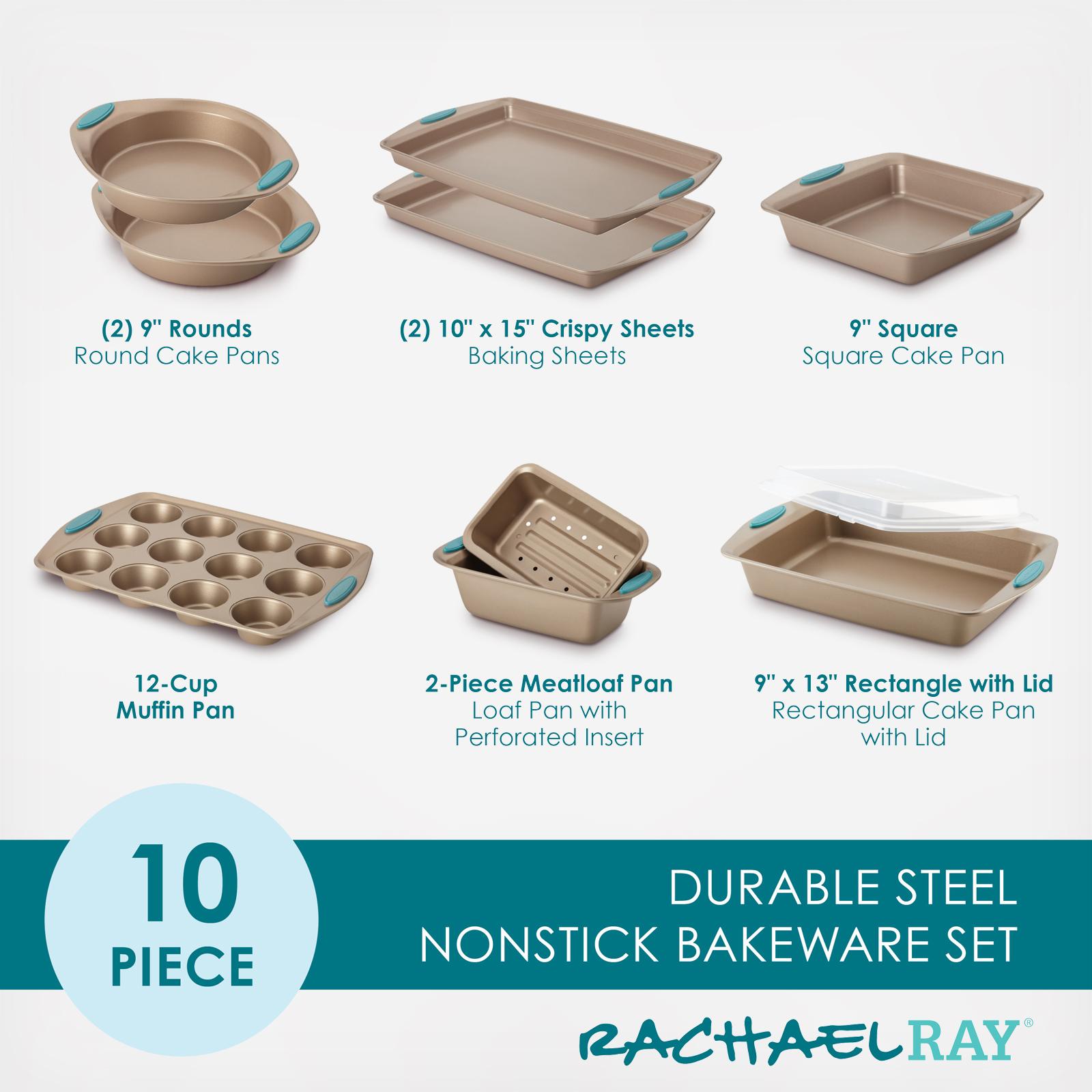 Cucina 10-Piece Nonstick Bakeware Baking Pan Set