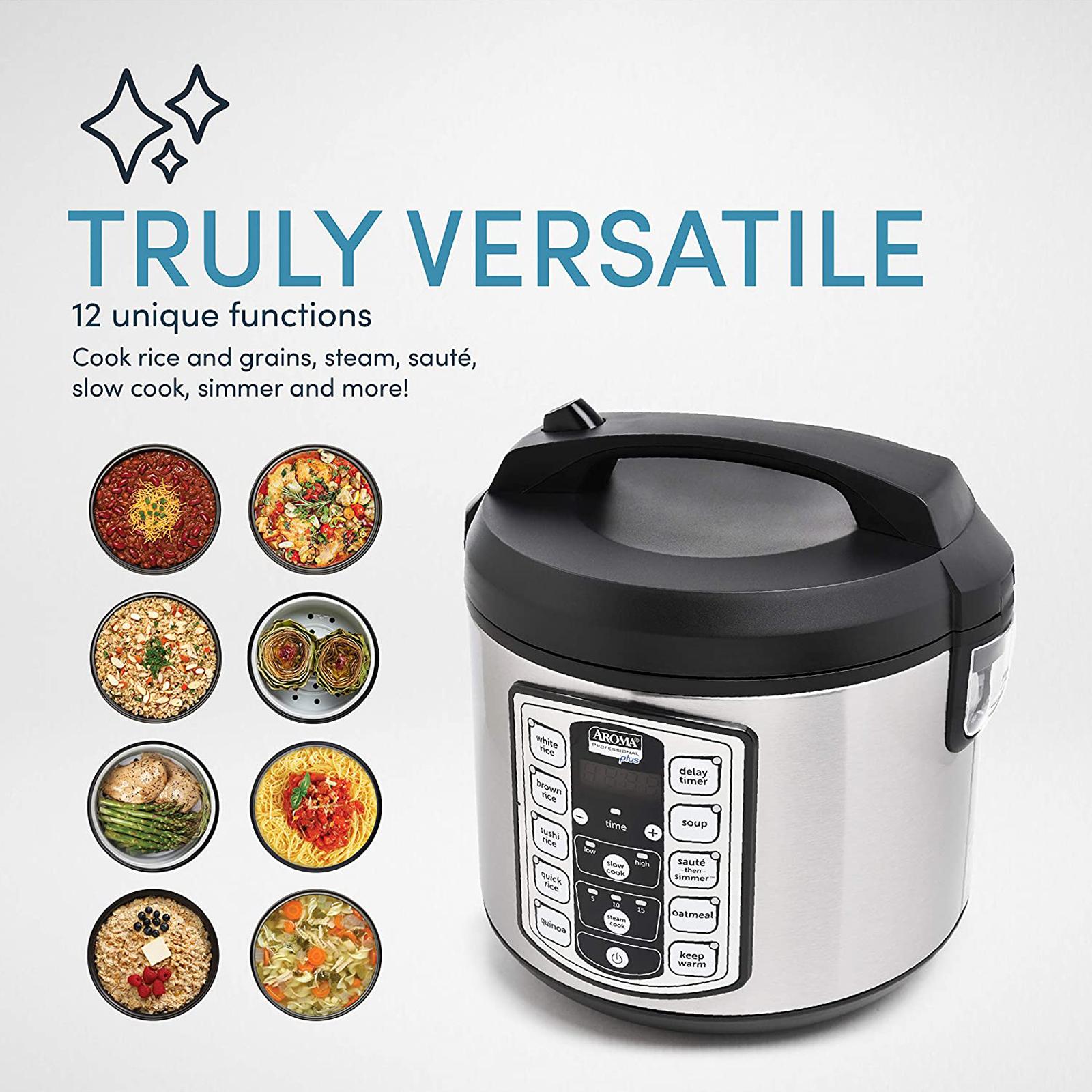 Digital Rice Slow Cooker & Food Steamer, 20-Cup 4 Digital Rice Slow Cooker & Food Steamer, 20-Cup