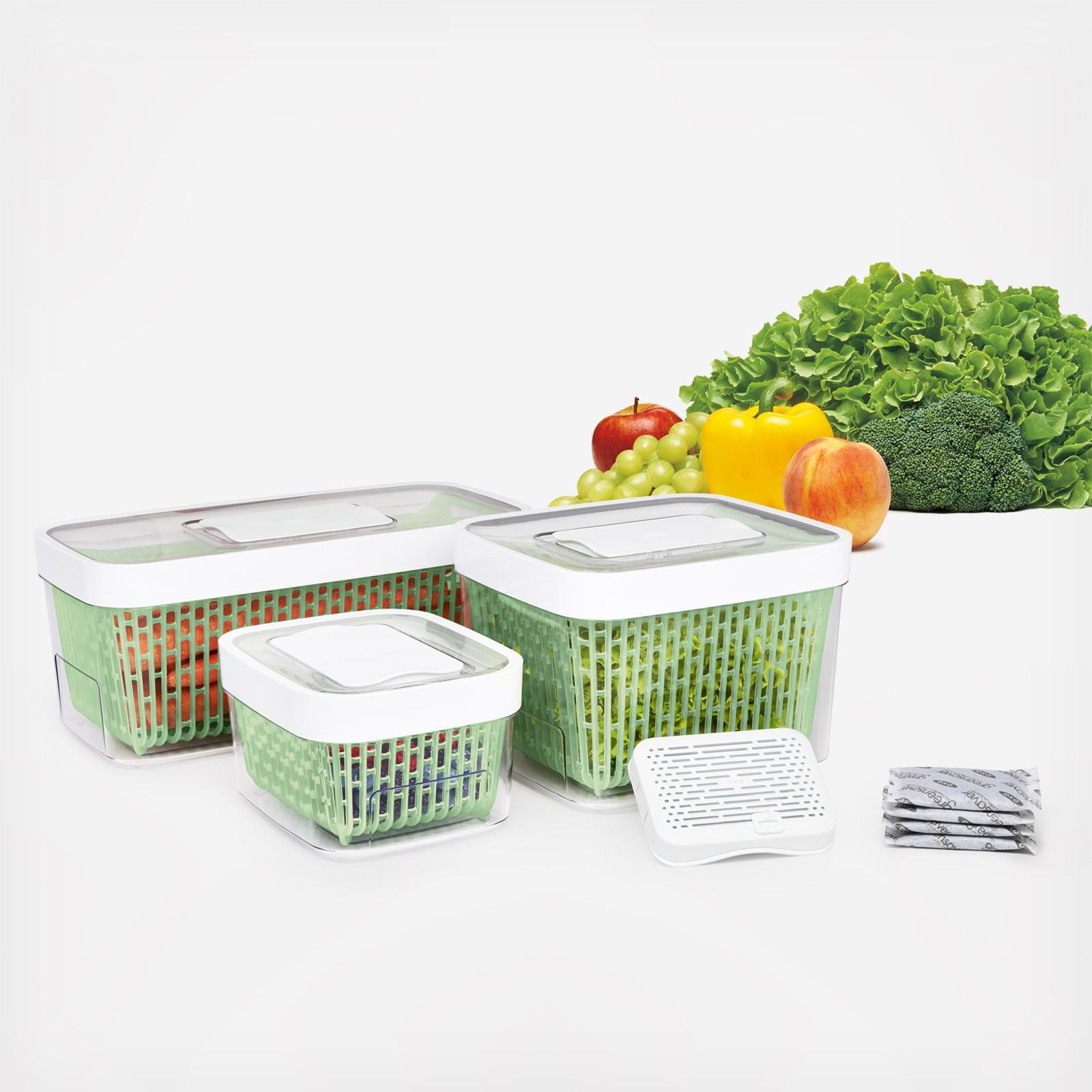 Good Grips GreenSaver Medium Produce Keeper, Set of 2 3 Good Grips GreenSaver Medium Produce Keeper, Set of 2