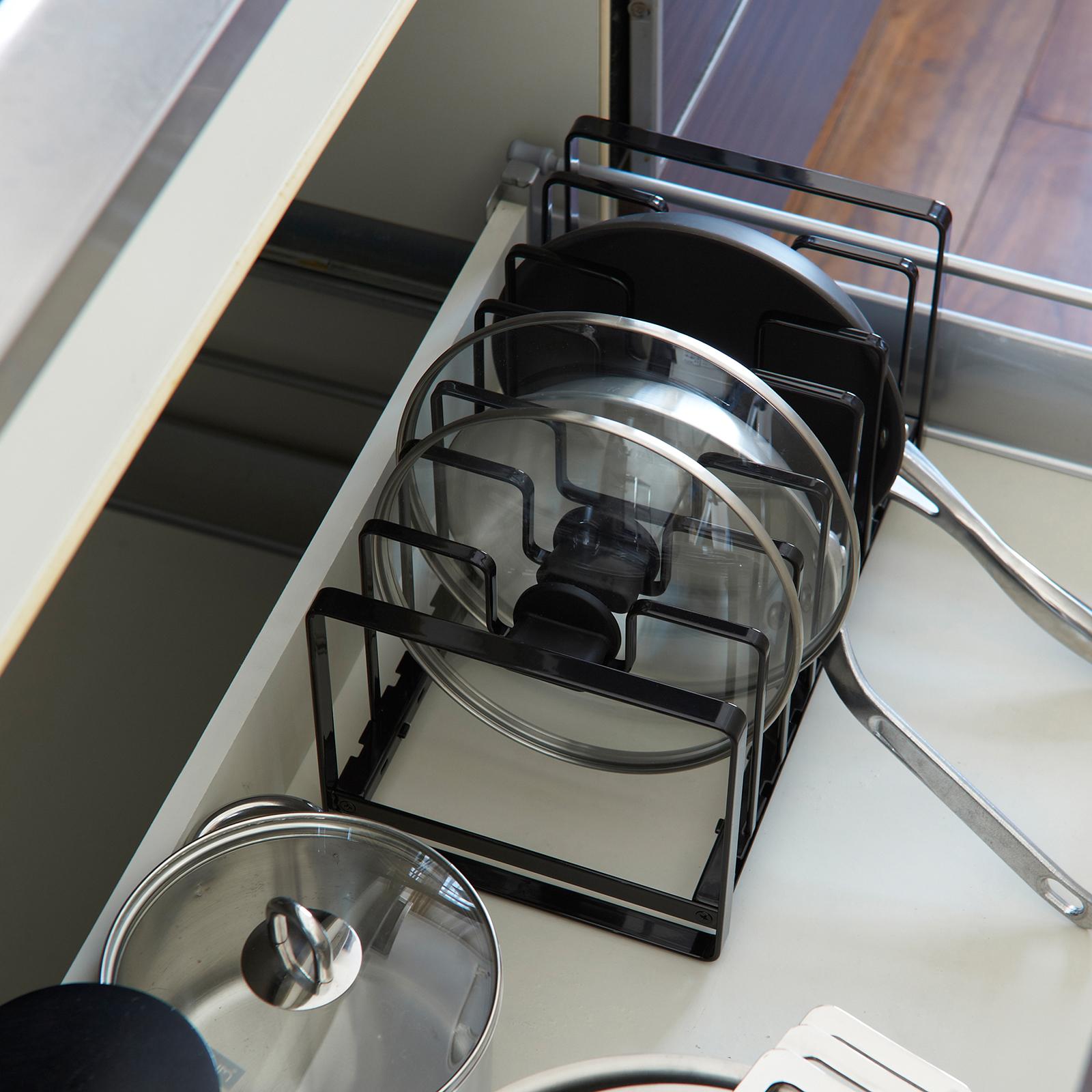 Tower Adjustable Pot Lid & Frying Pan Organizer